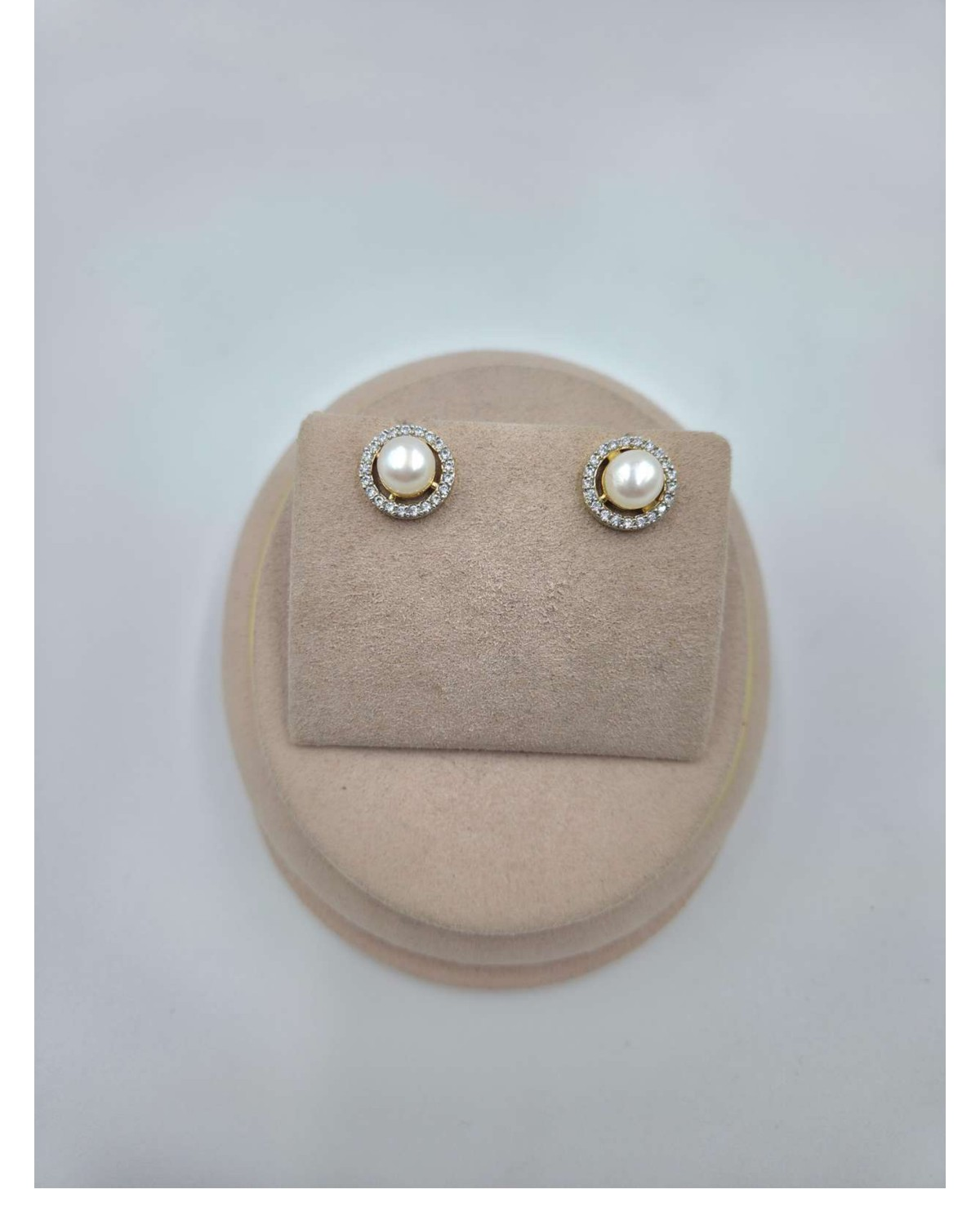 Shri Modi Jewellers - Premium Silver Pearl Stud Earring
