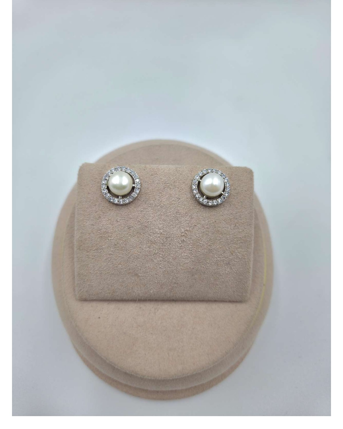 Shri Modi Jewellers - Timeless Round Pearl Stud Earring