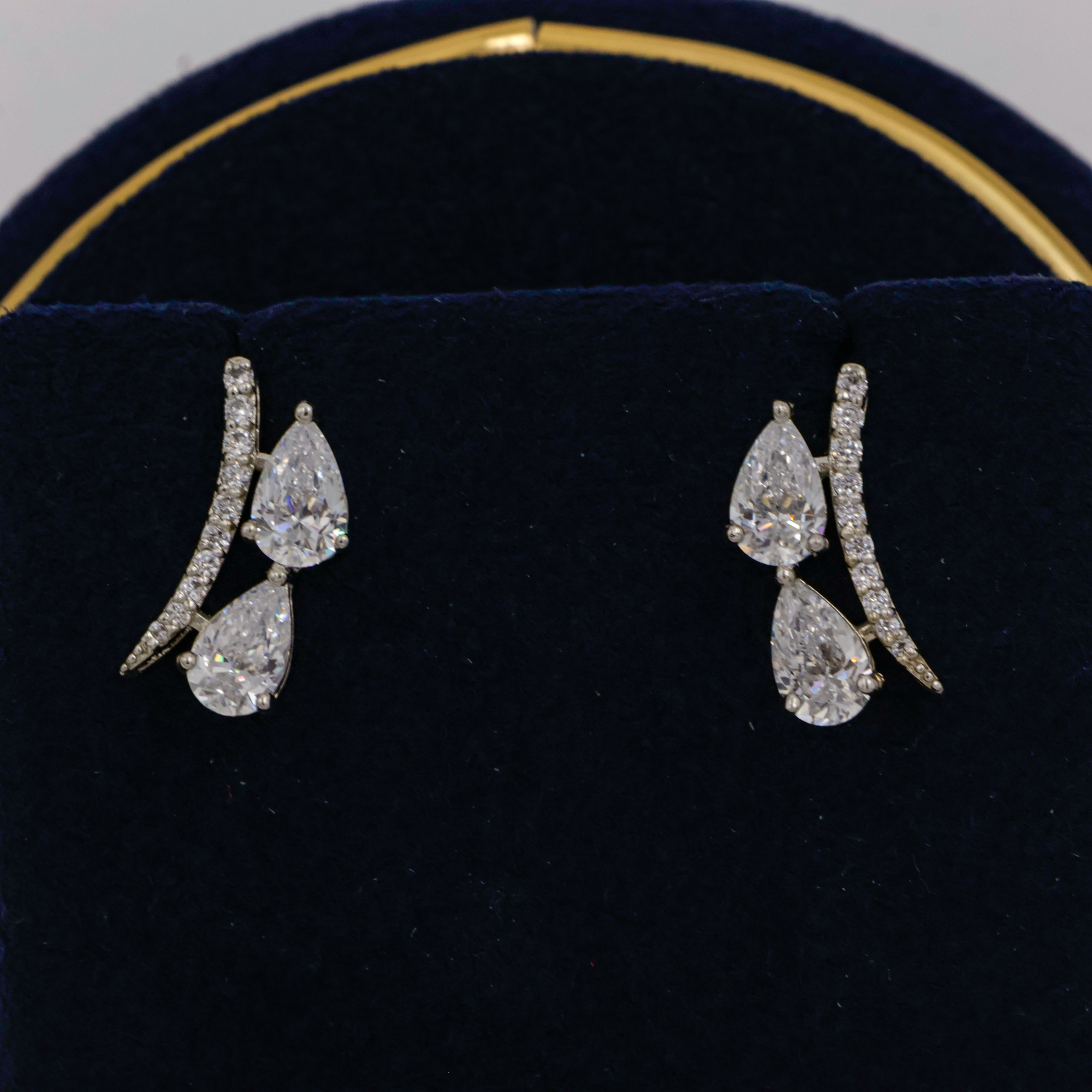 92.5 Silver Earring - 