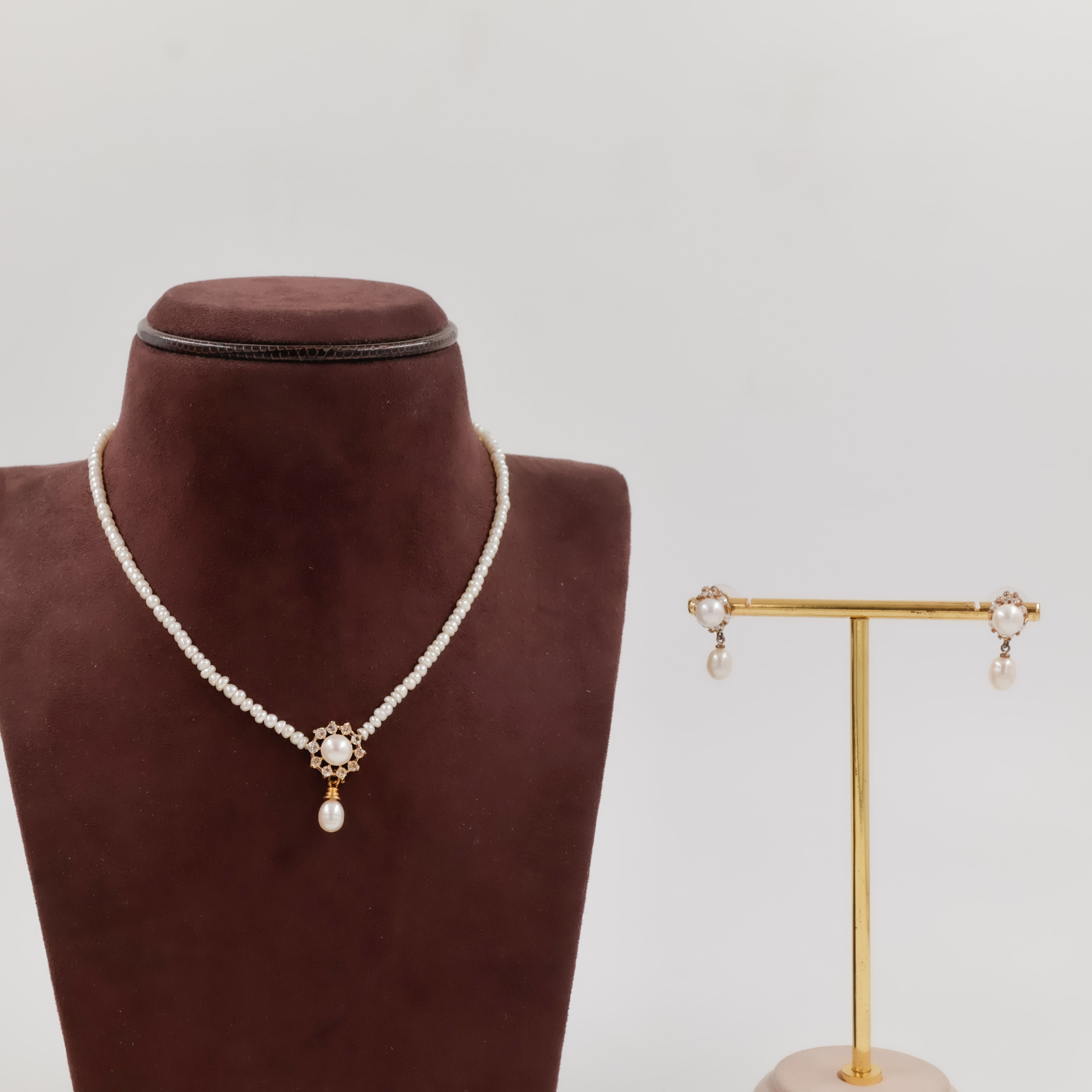 Pearls Necklace Set - Pearls Jewellery