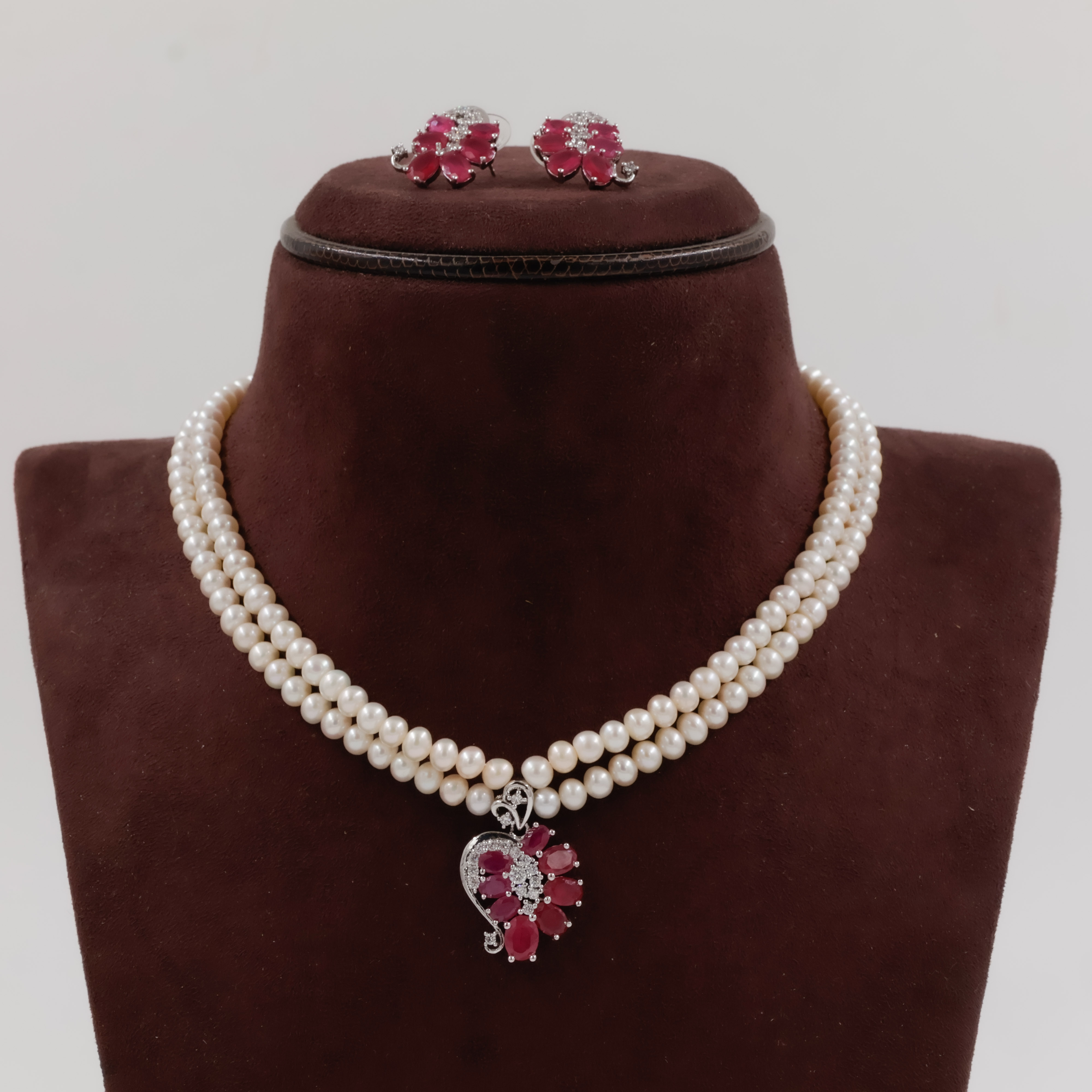 Pearls Necklace Set - Pearls Jewellery