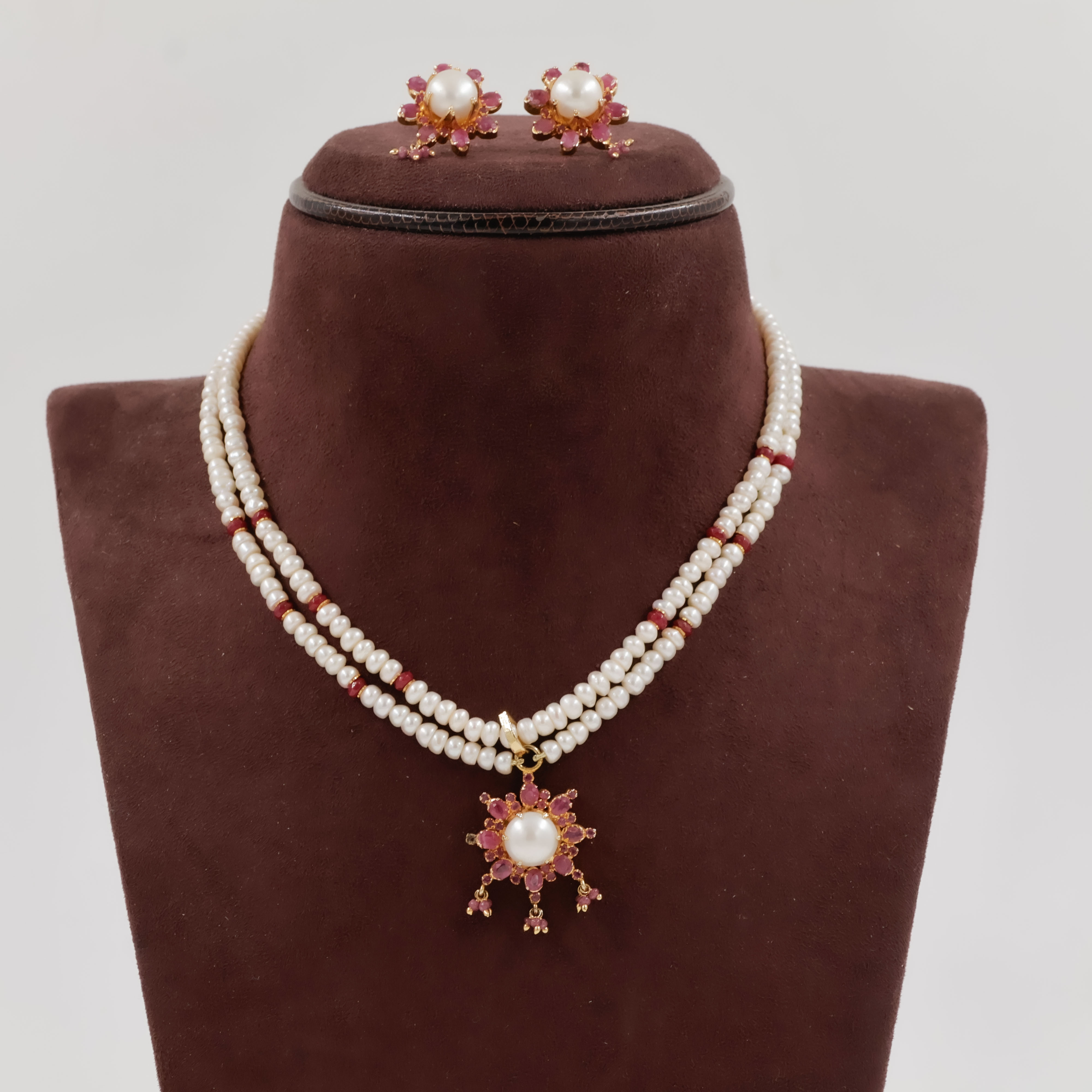 Pearls Necklace Set - Pearls Jewellery