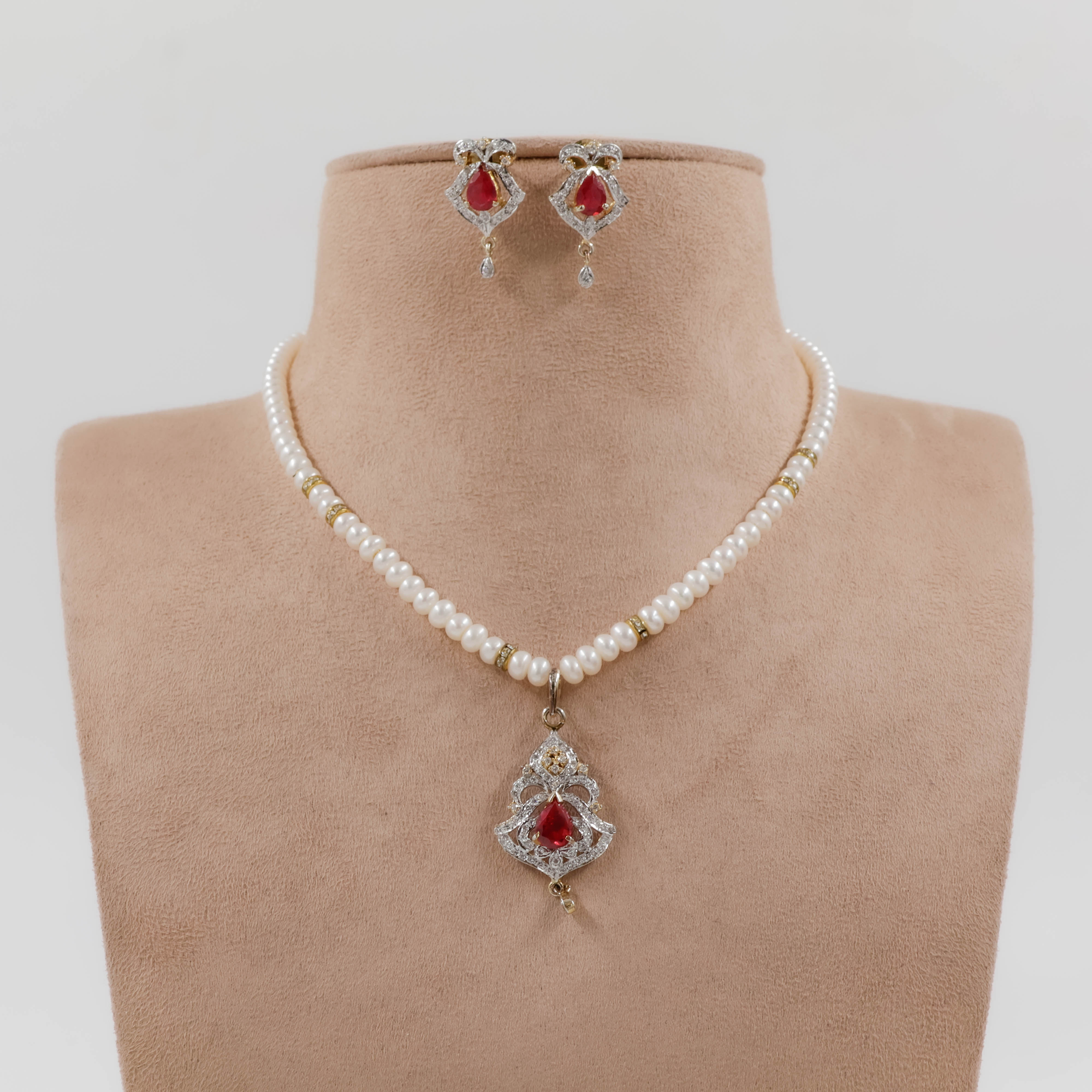 Pearls Necklace Set - Pearls Jewellery