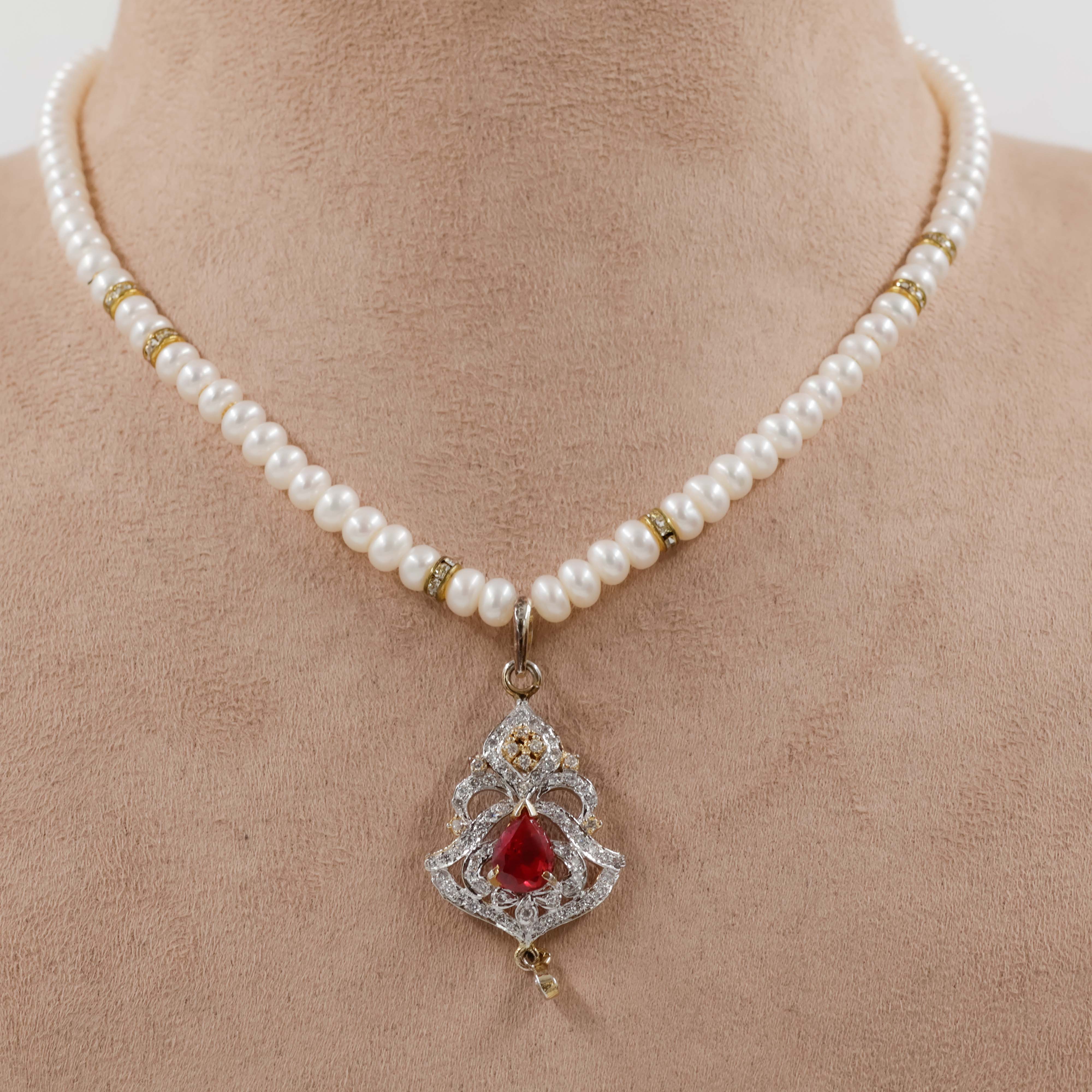 Pearls Necklace Set - Pearls Jewellery