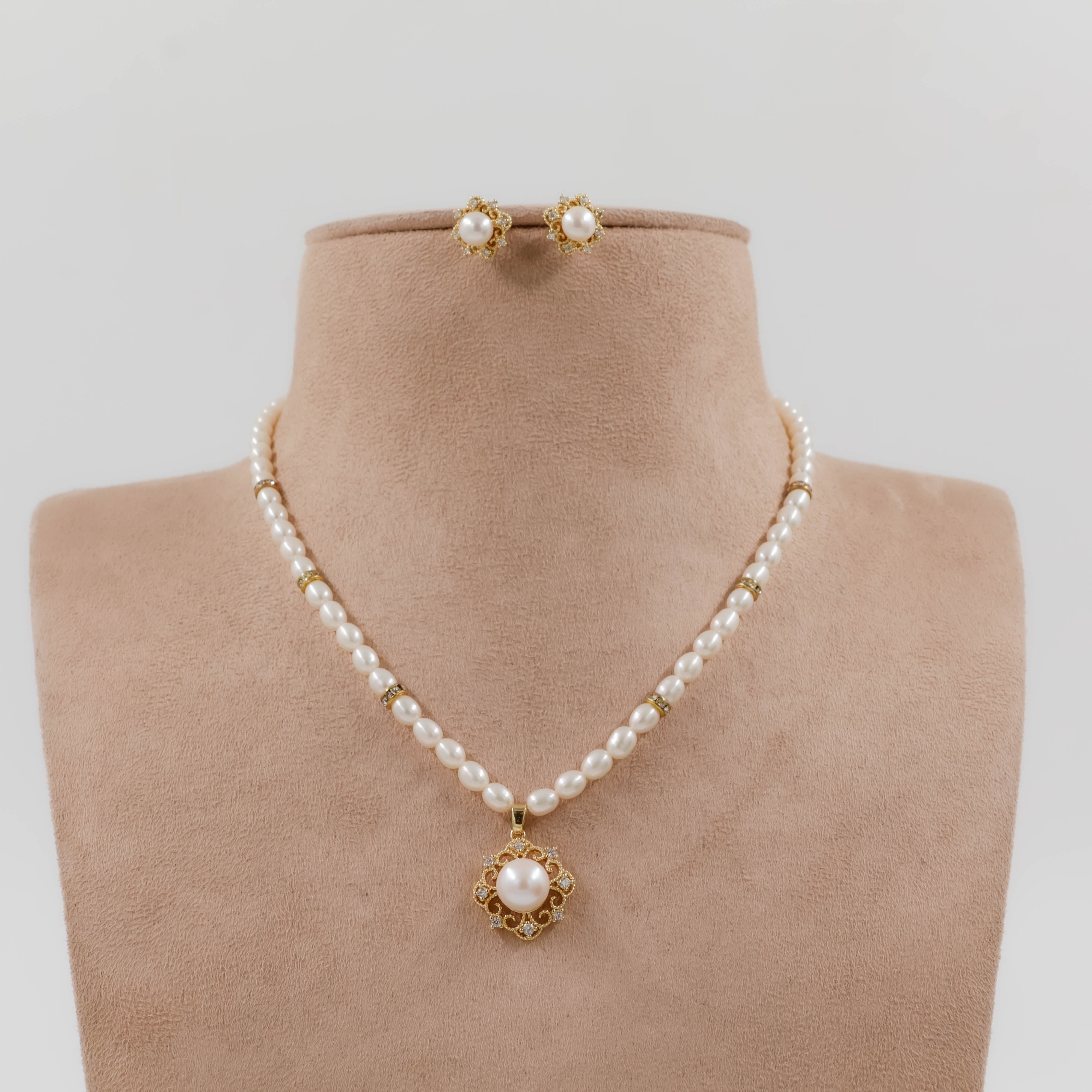 Pearls Necklace Set - Pearls Jewellery