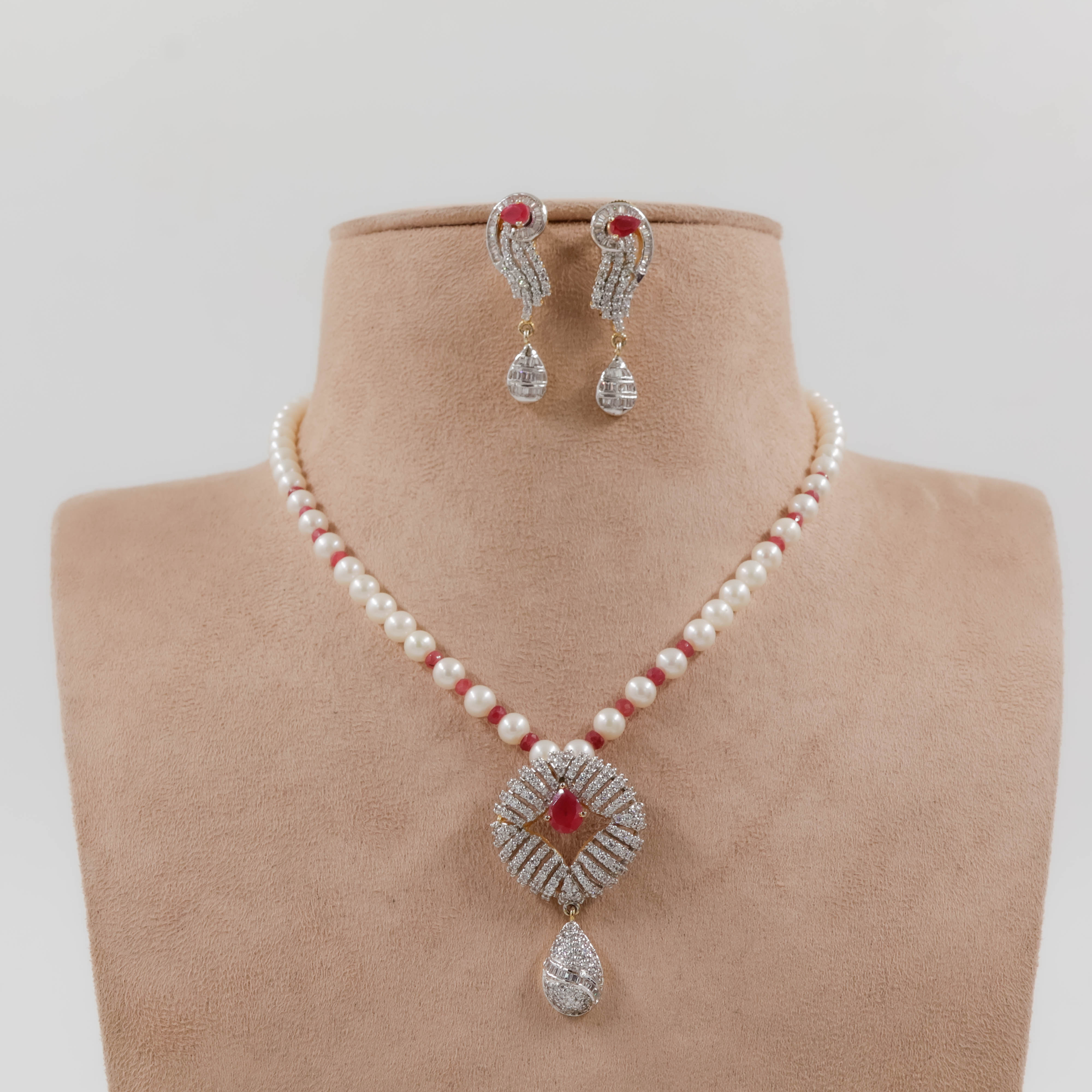Pearls Necklace Set - Pearls Jewellery