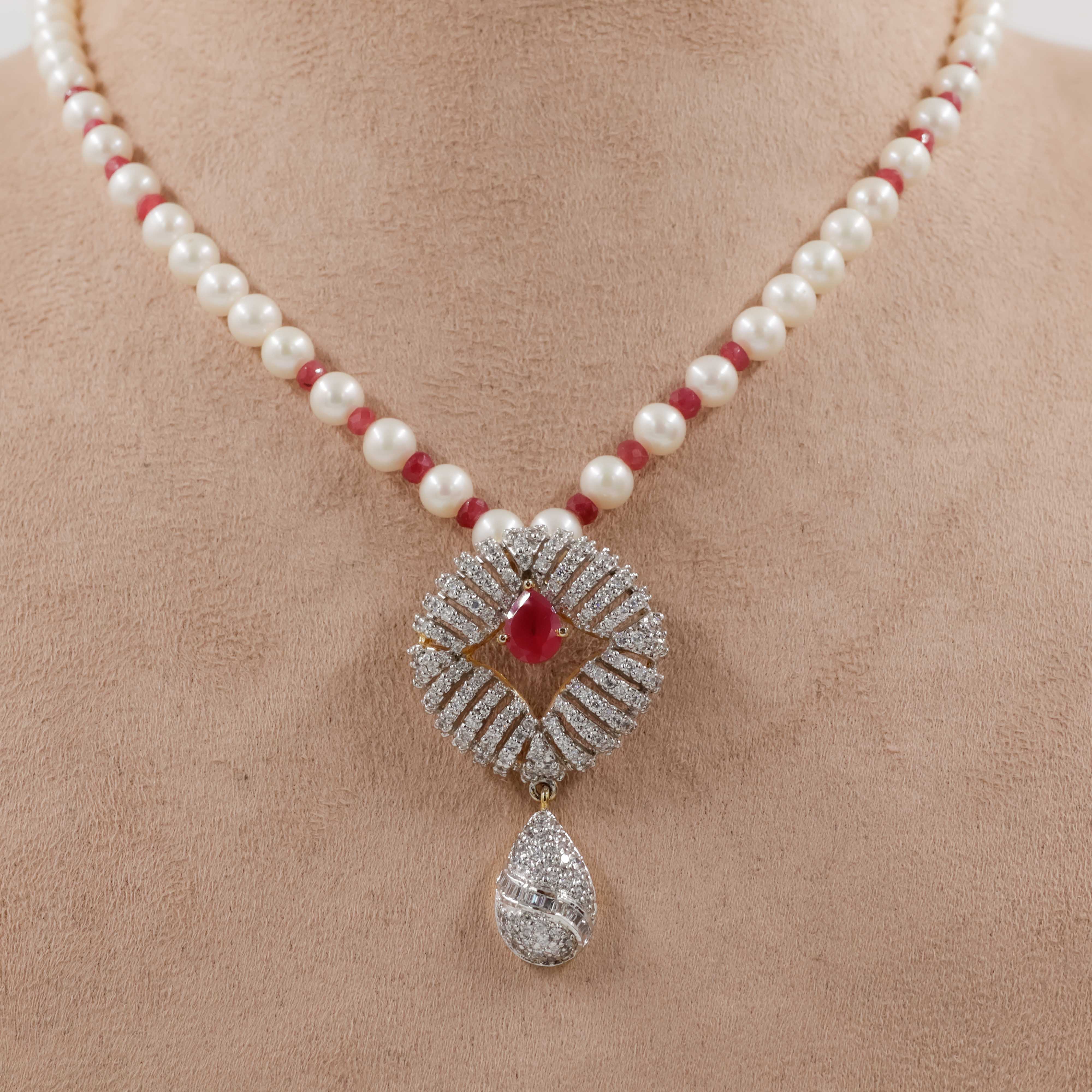 Pearls Necklace Set - Pearls Jewellery