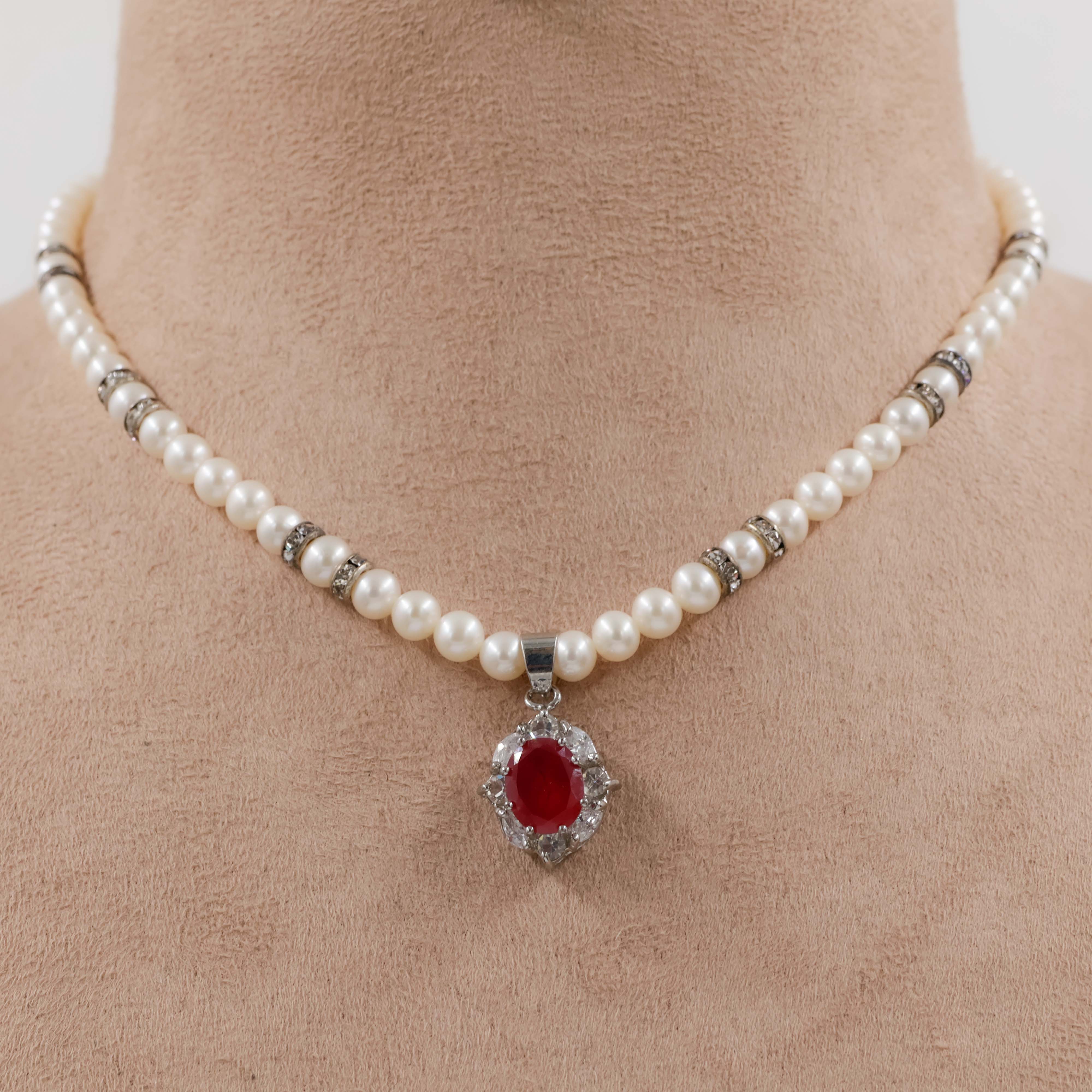 Pearls Necklace Set - Pearls Jewellery