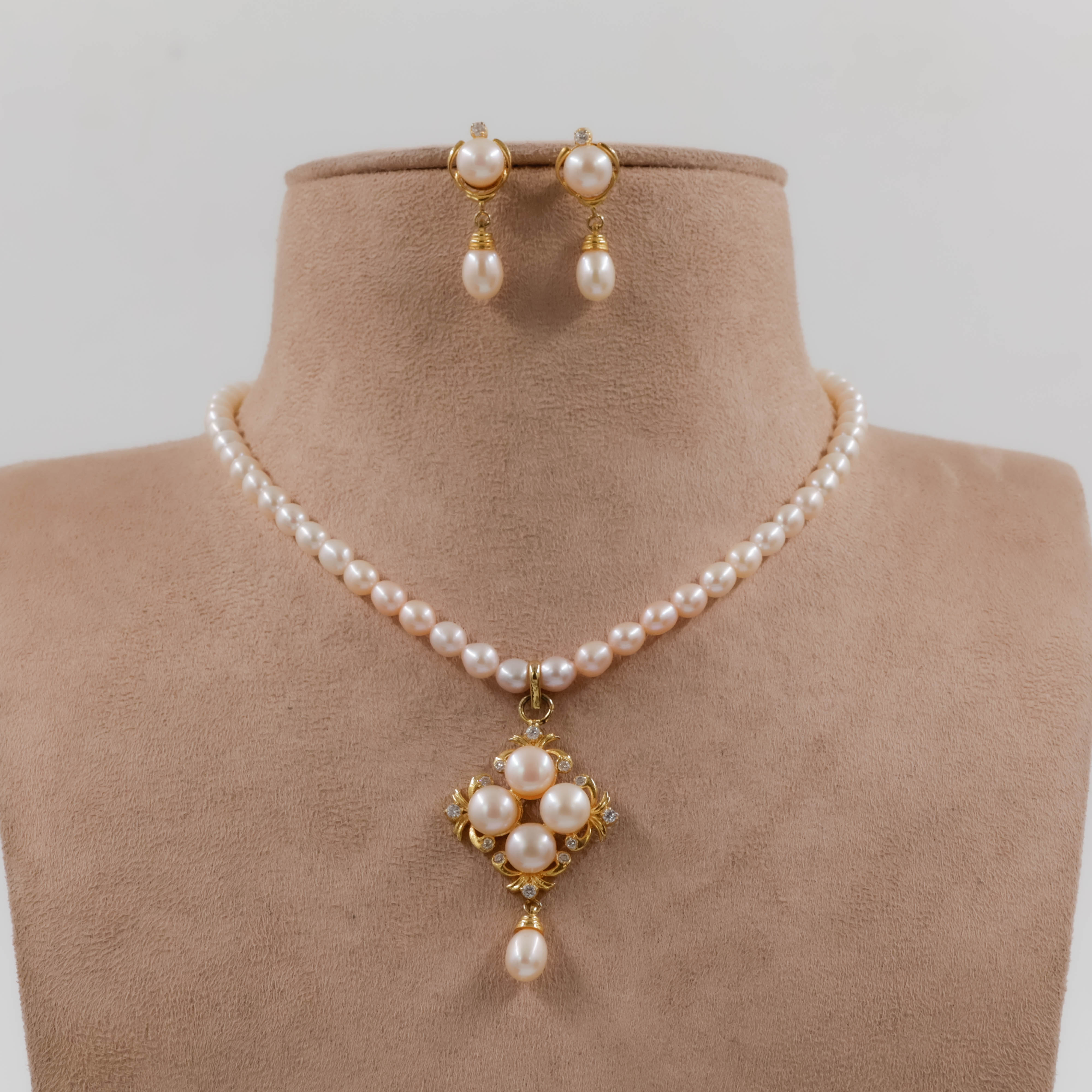Pearls Necklace Set - Pearls Jewellery