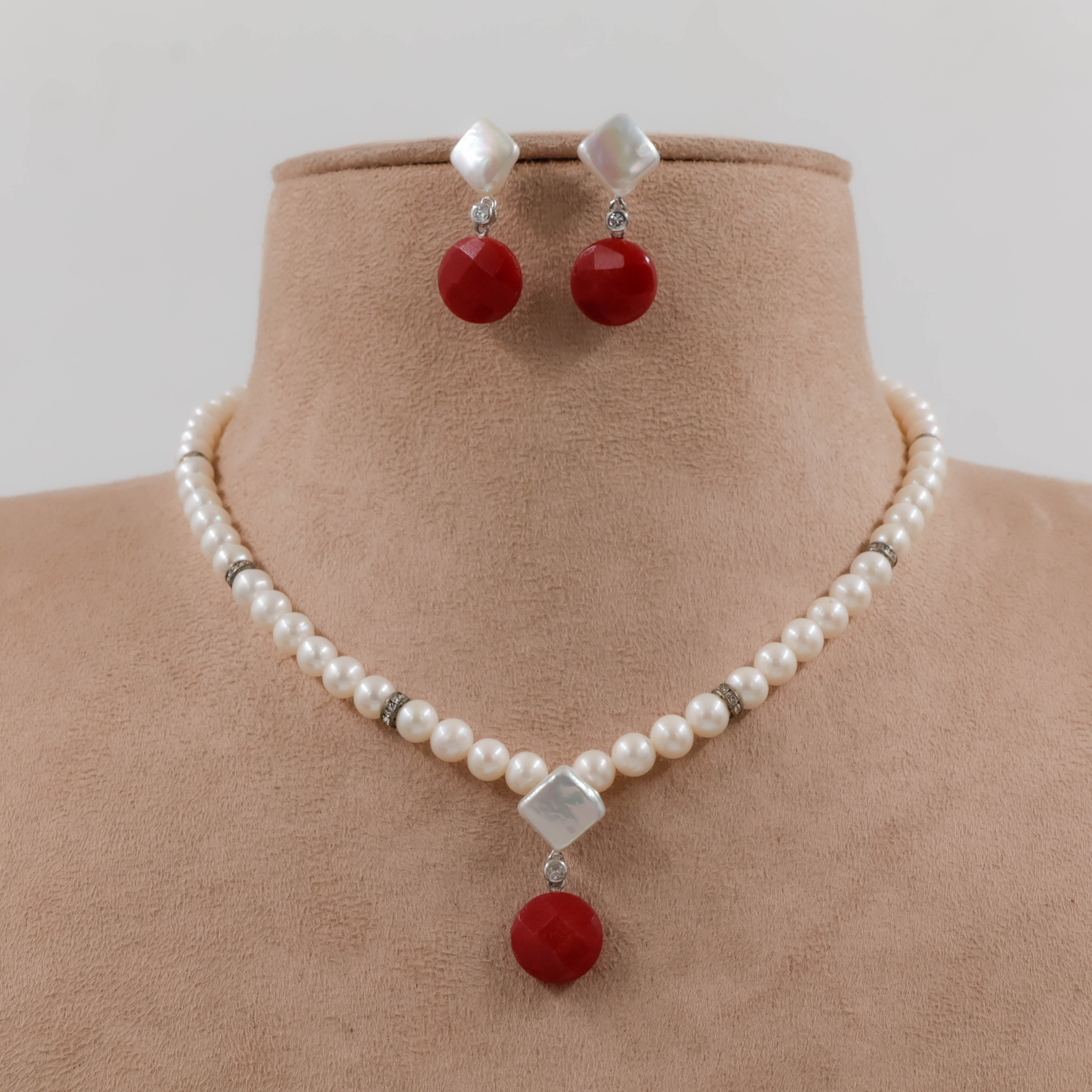 Pearls Necklace Set - Pearls Jewellery