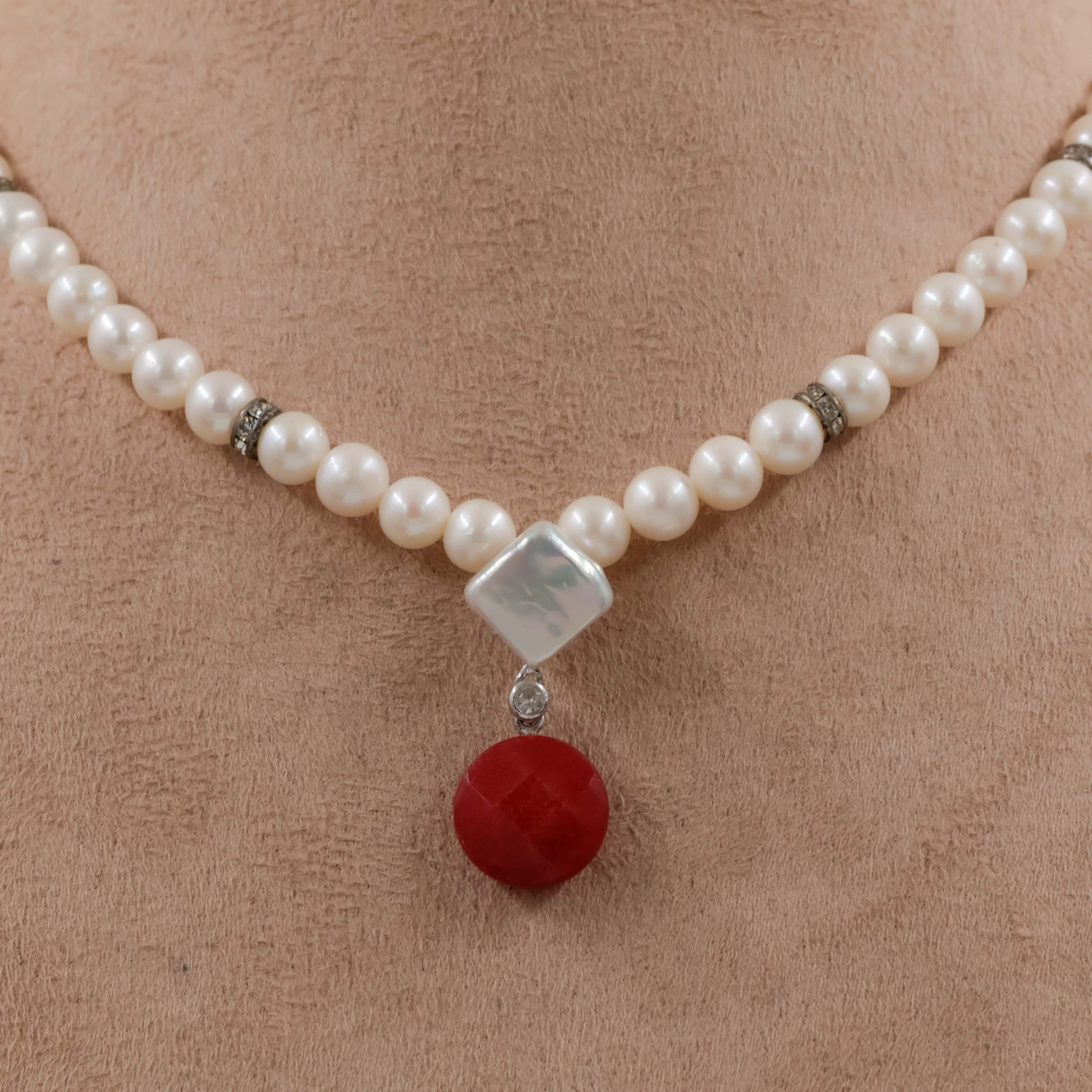 Pearls Necklace Set - Pearls Jewellery