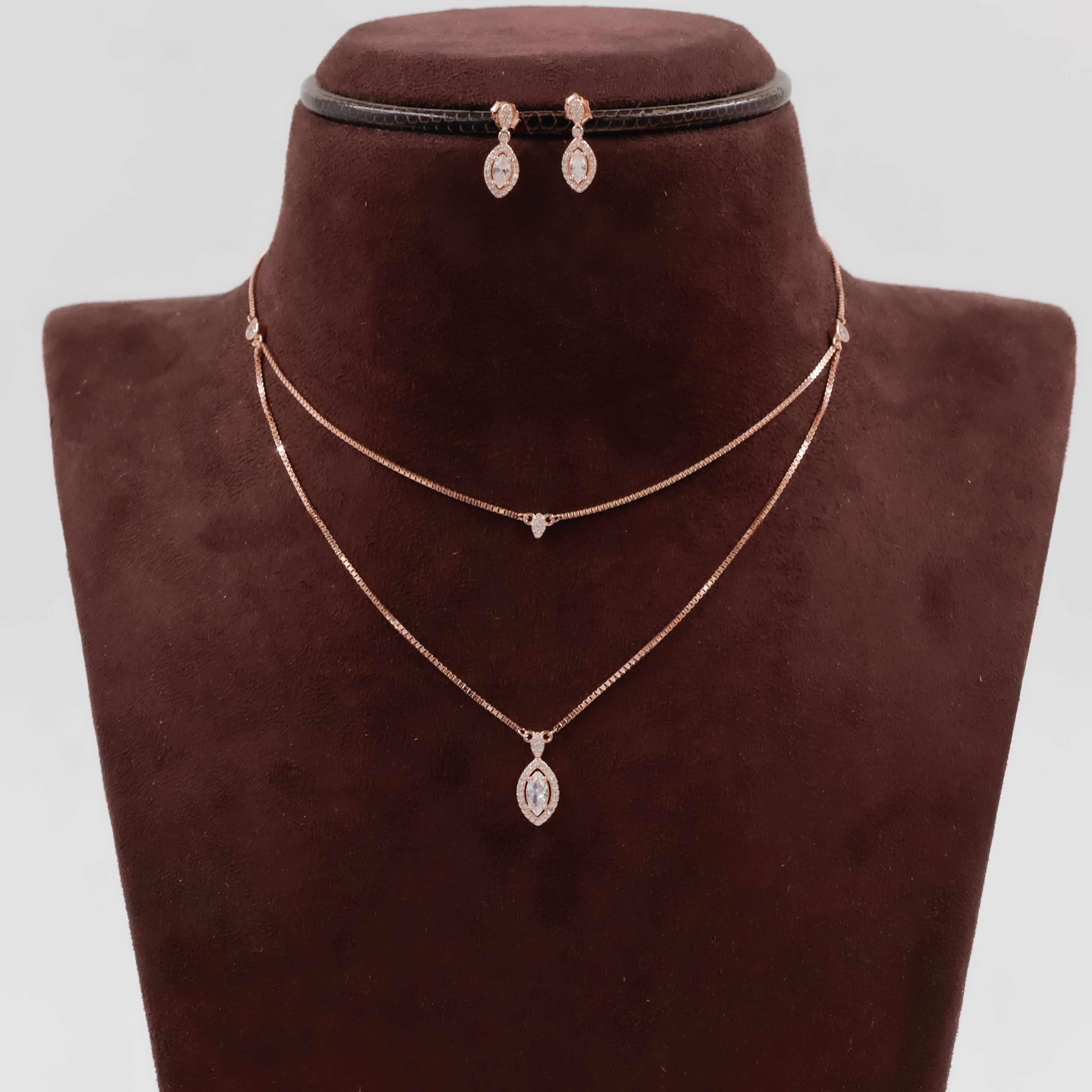 92.5 Silver Necklace Set - 