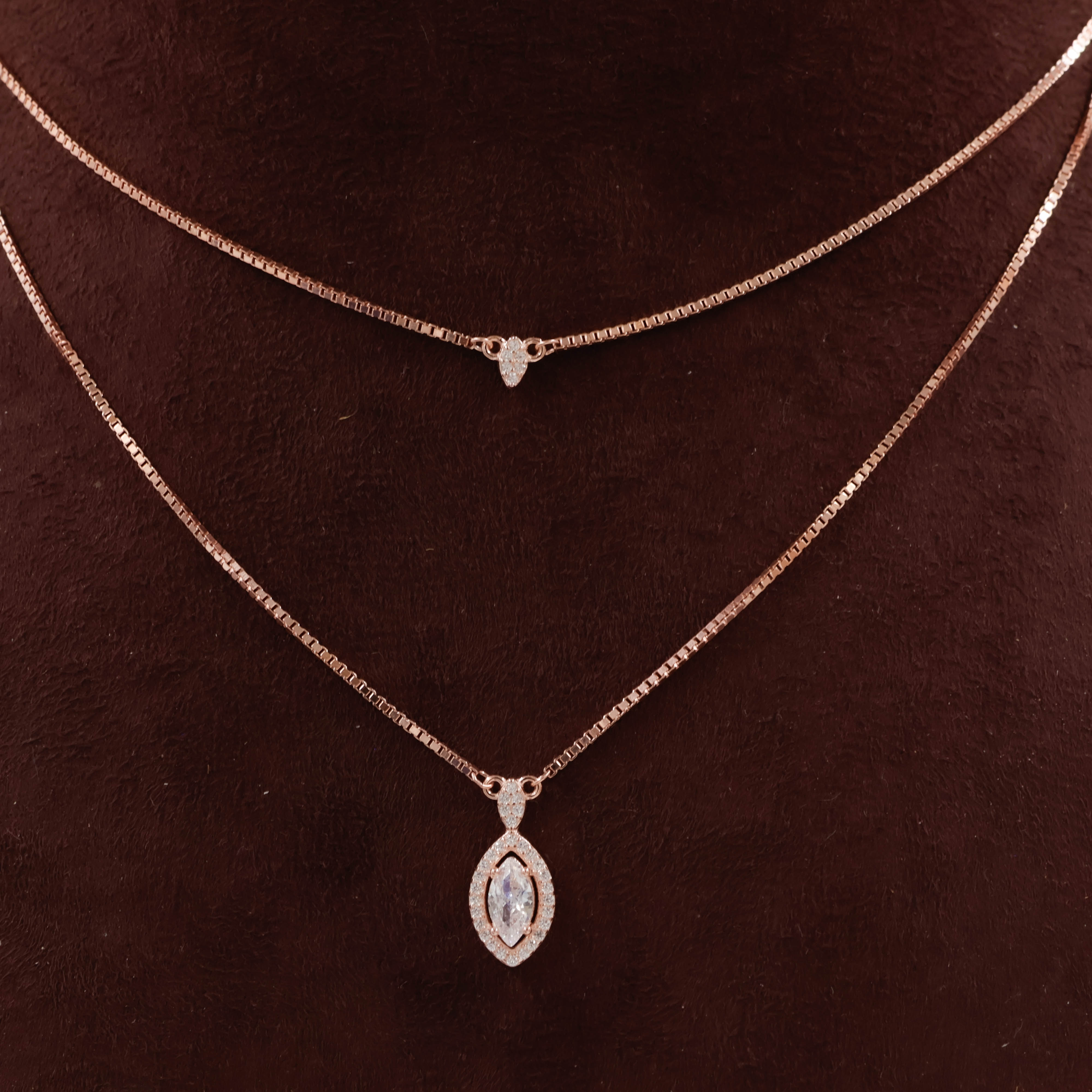 92.5 Silver Necklace Set - 