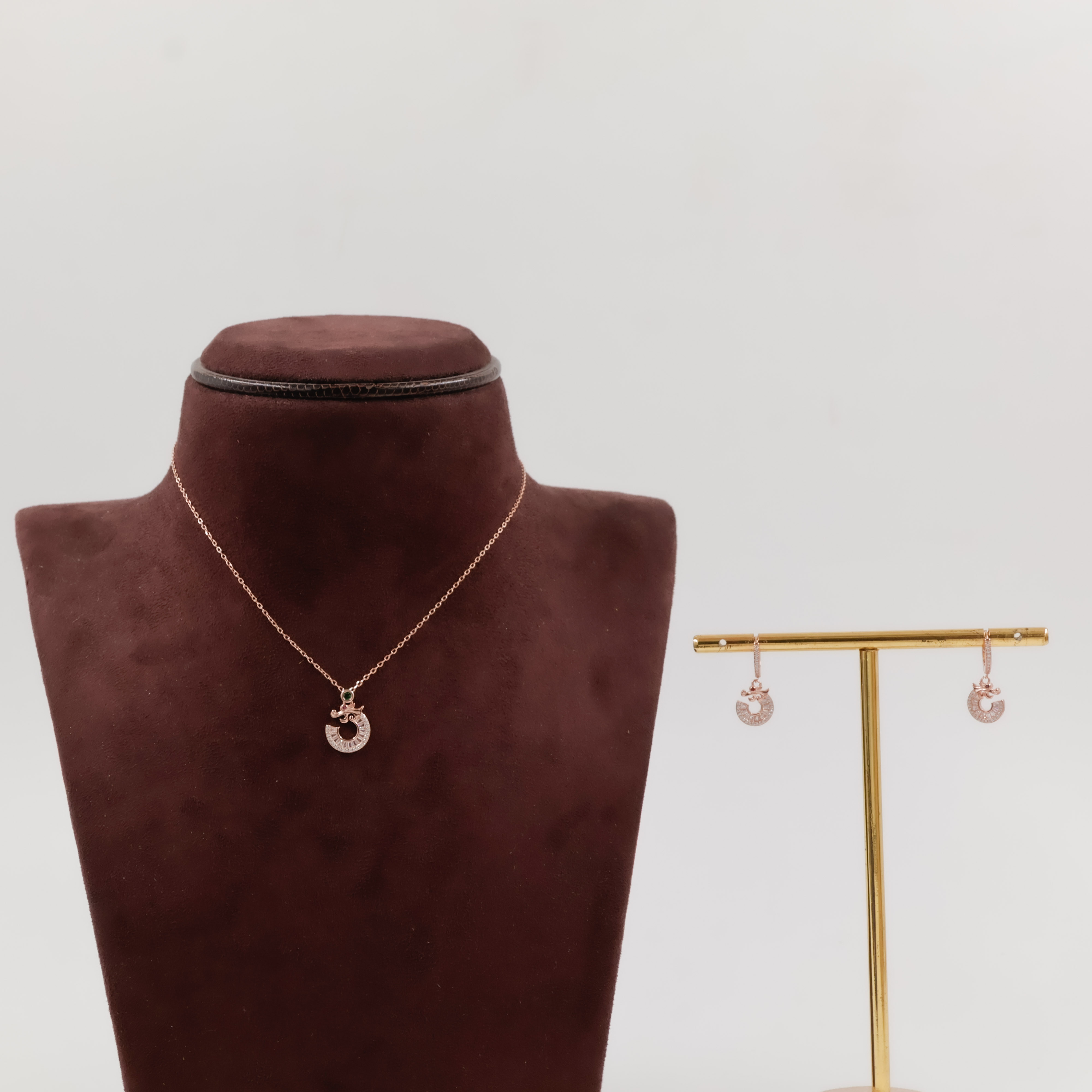 92.5 Silver Necklace Set - 