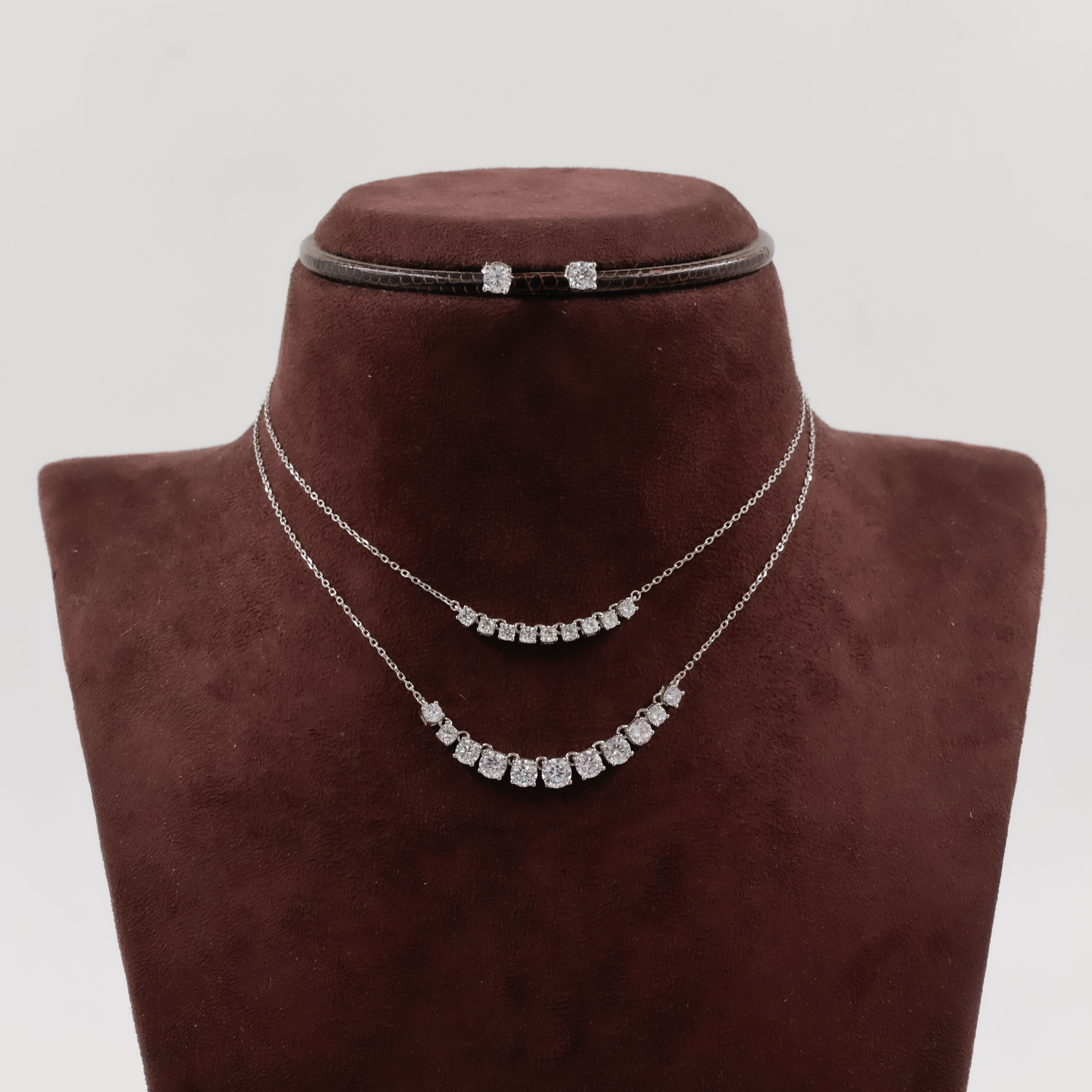 92.5 Silver Necklace Set - 