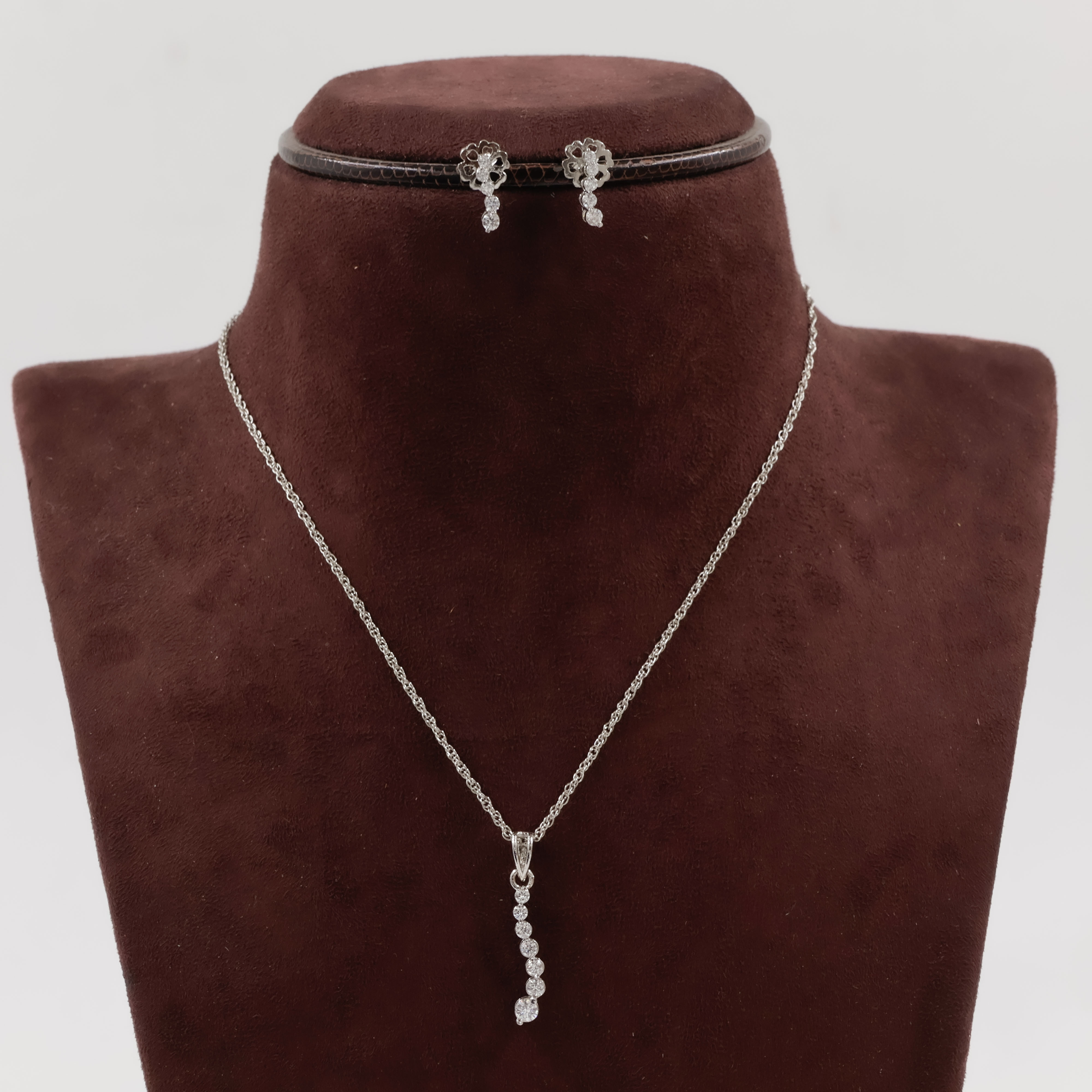 92.5 Silver Pendant Set - 
