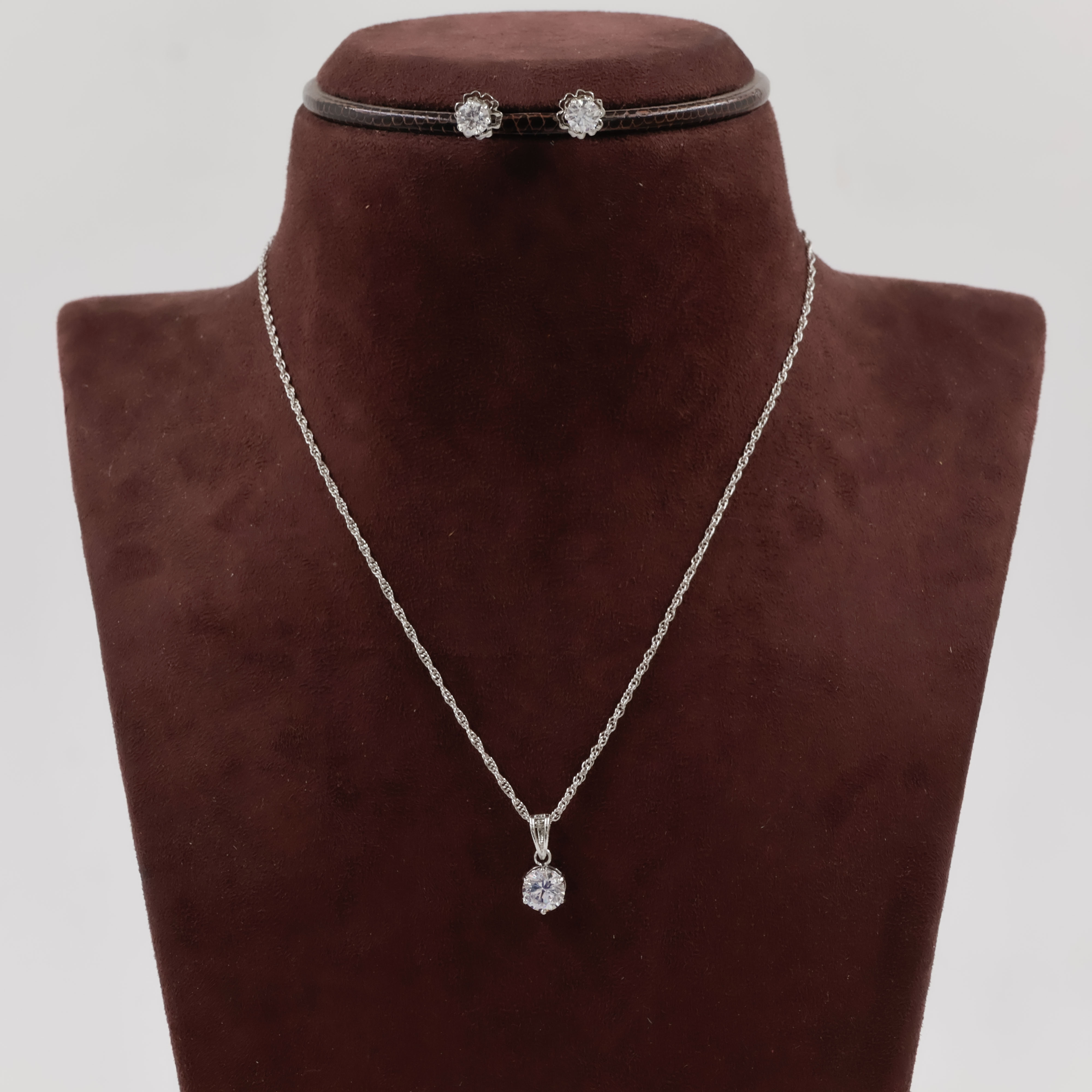 92.5 Silver Pendant Set - 