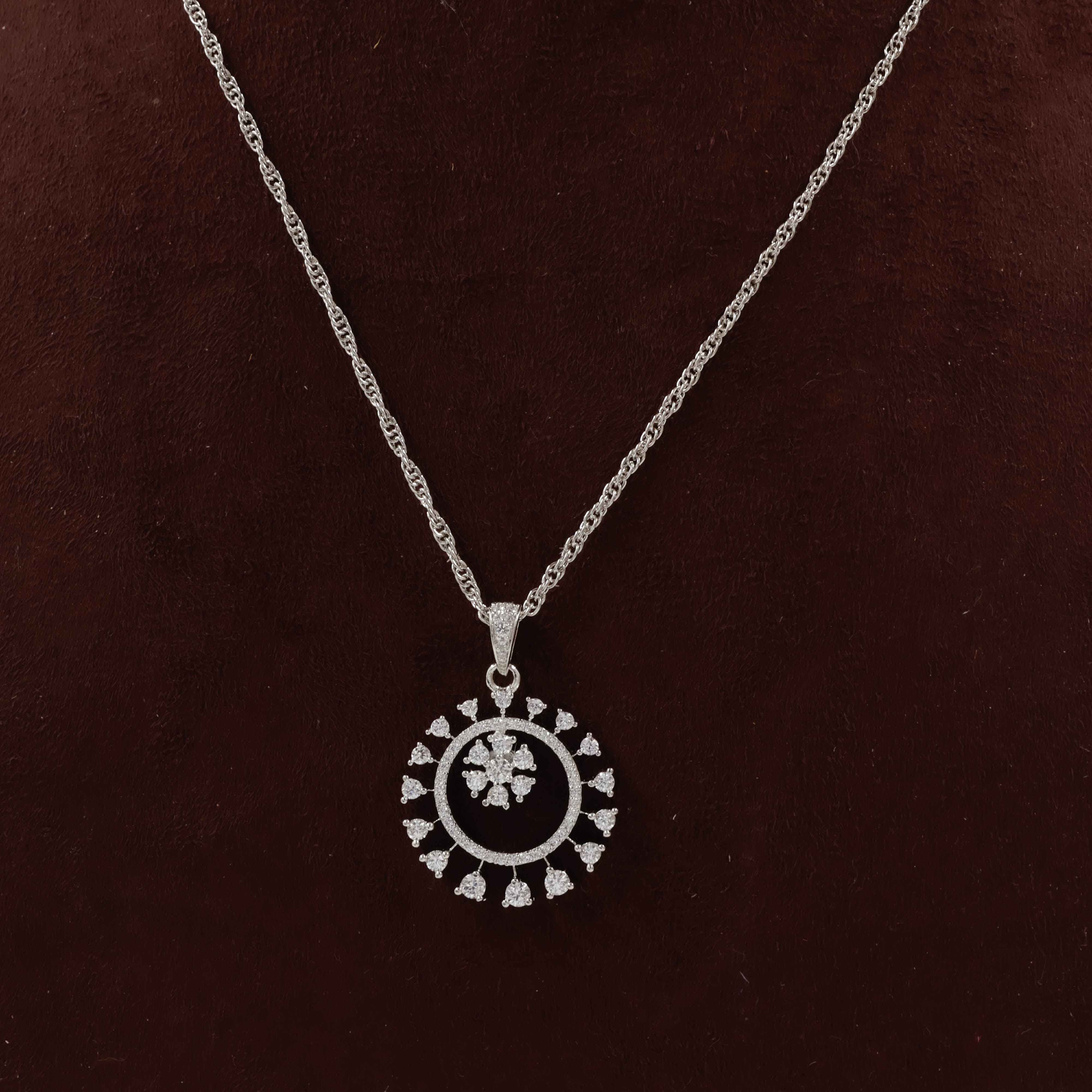 92.5 Silver Pendant Set - 
