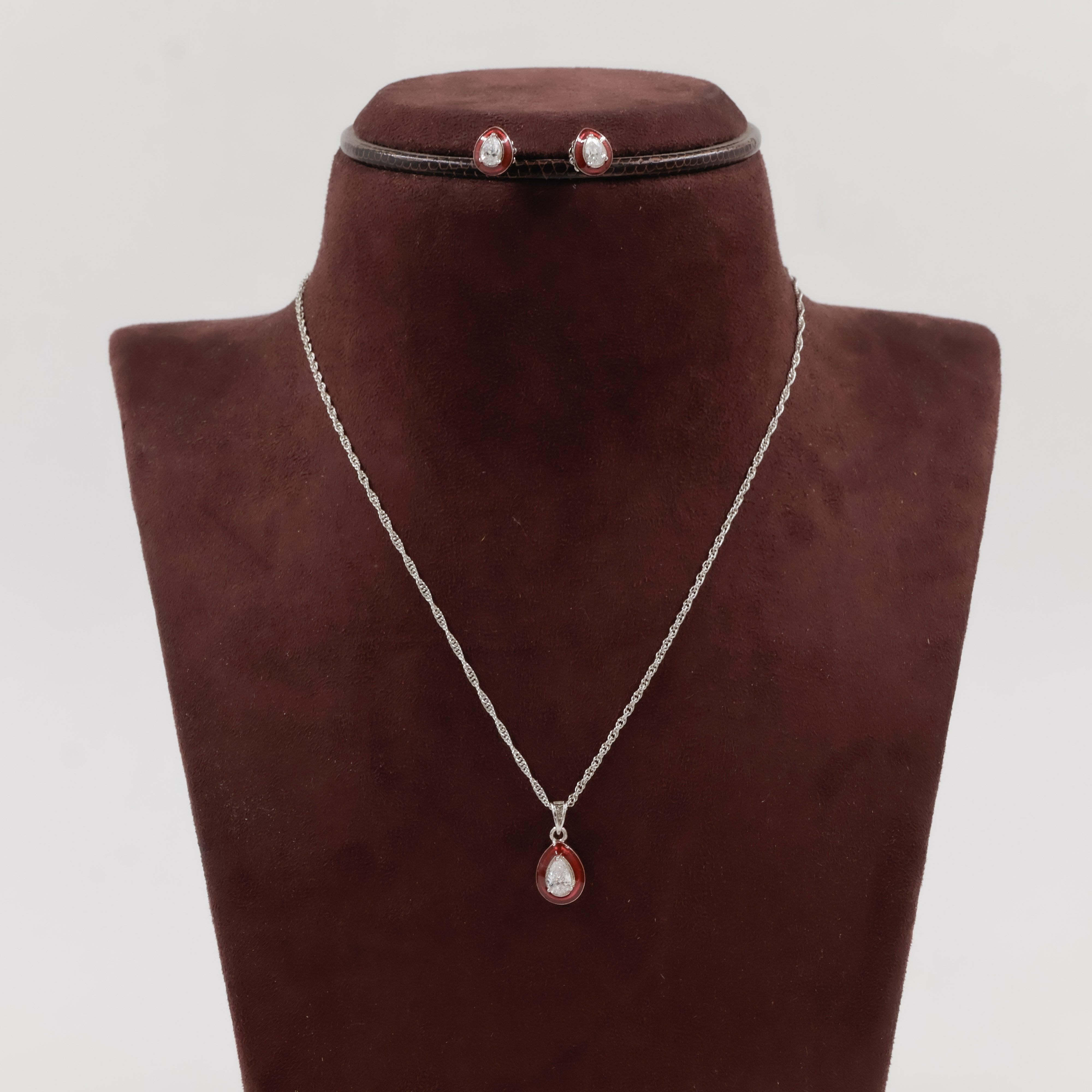 92.5 Silver Pendant Set - 