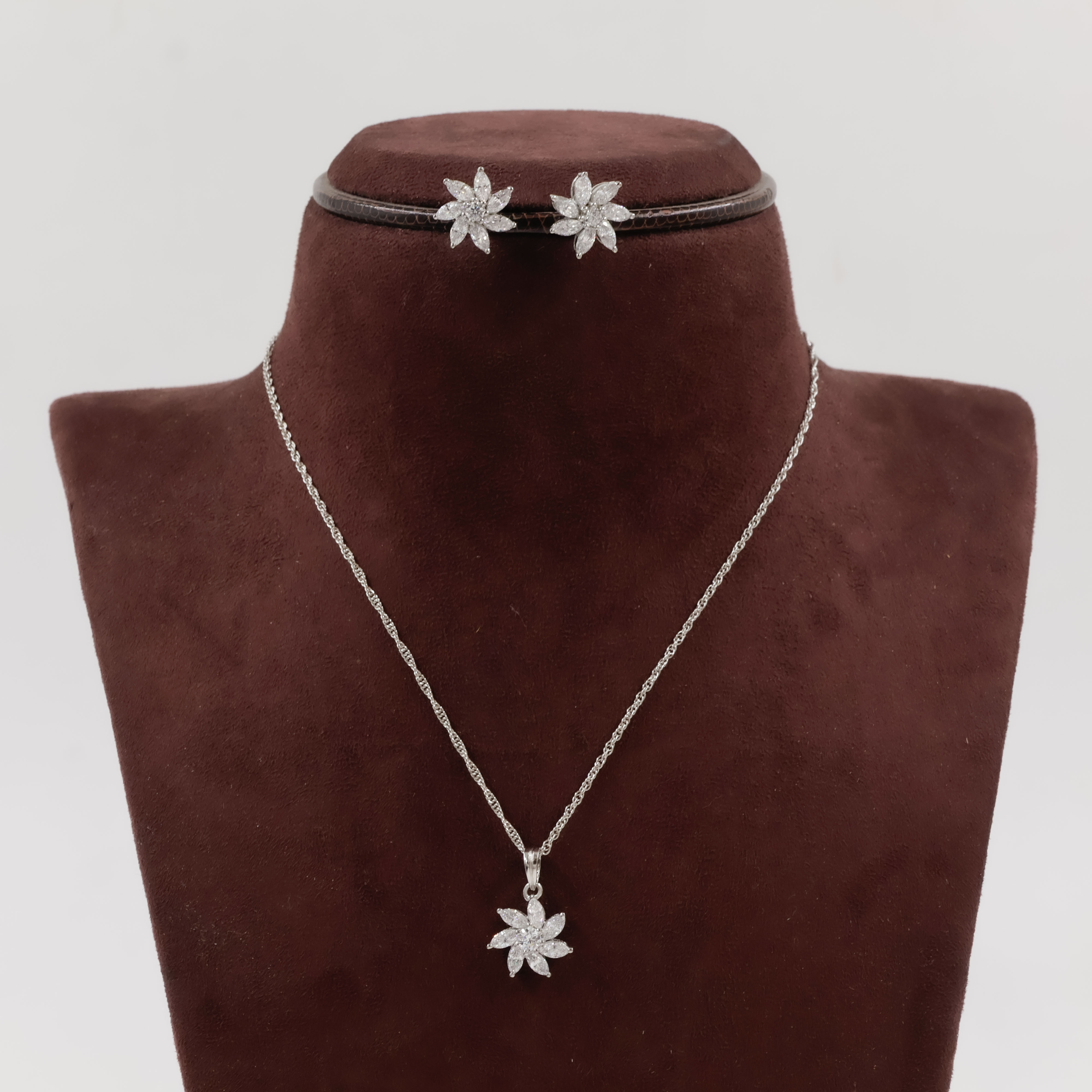 92.5 Silver Pendant Set - 