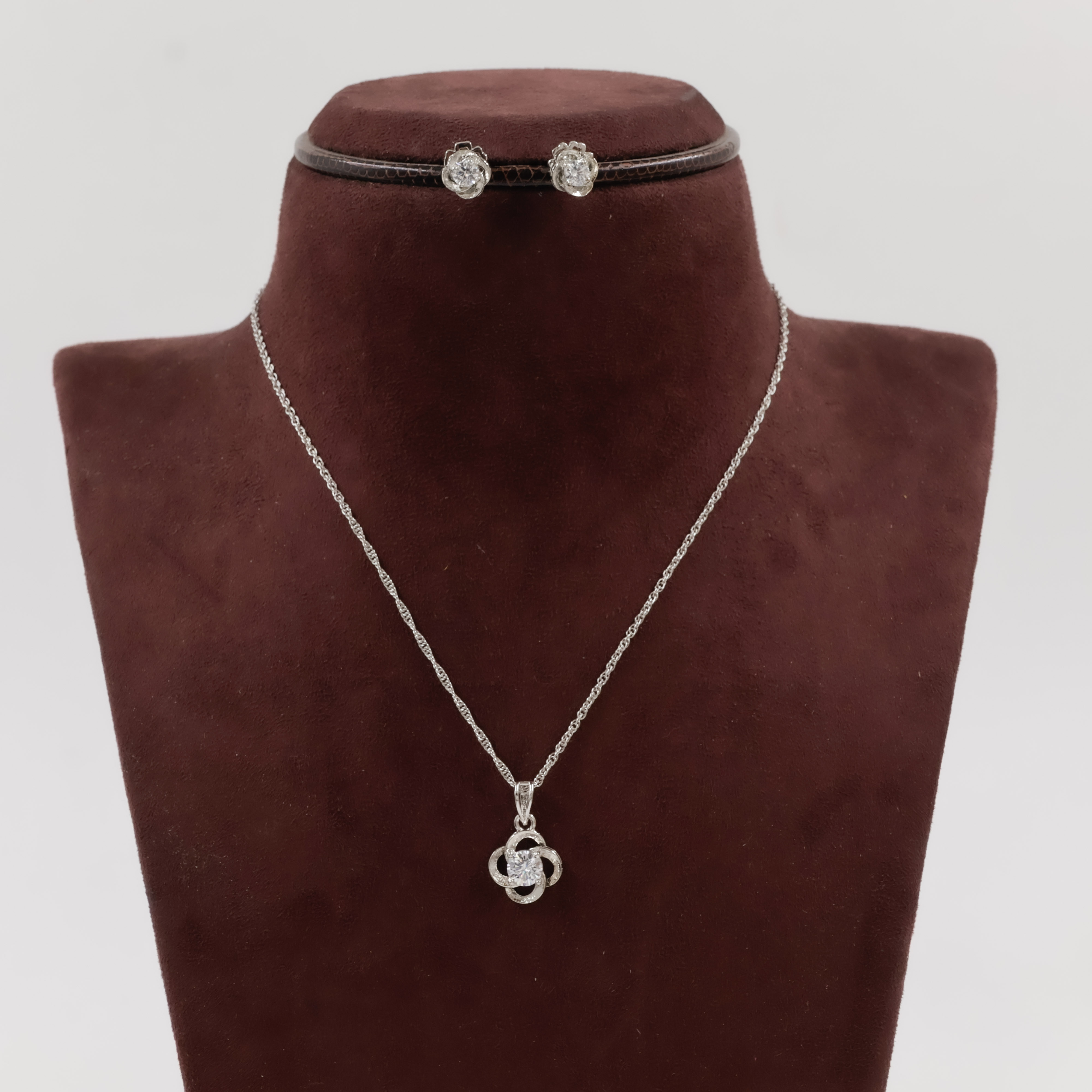 92.5 Silver Pendant Set - 
