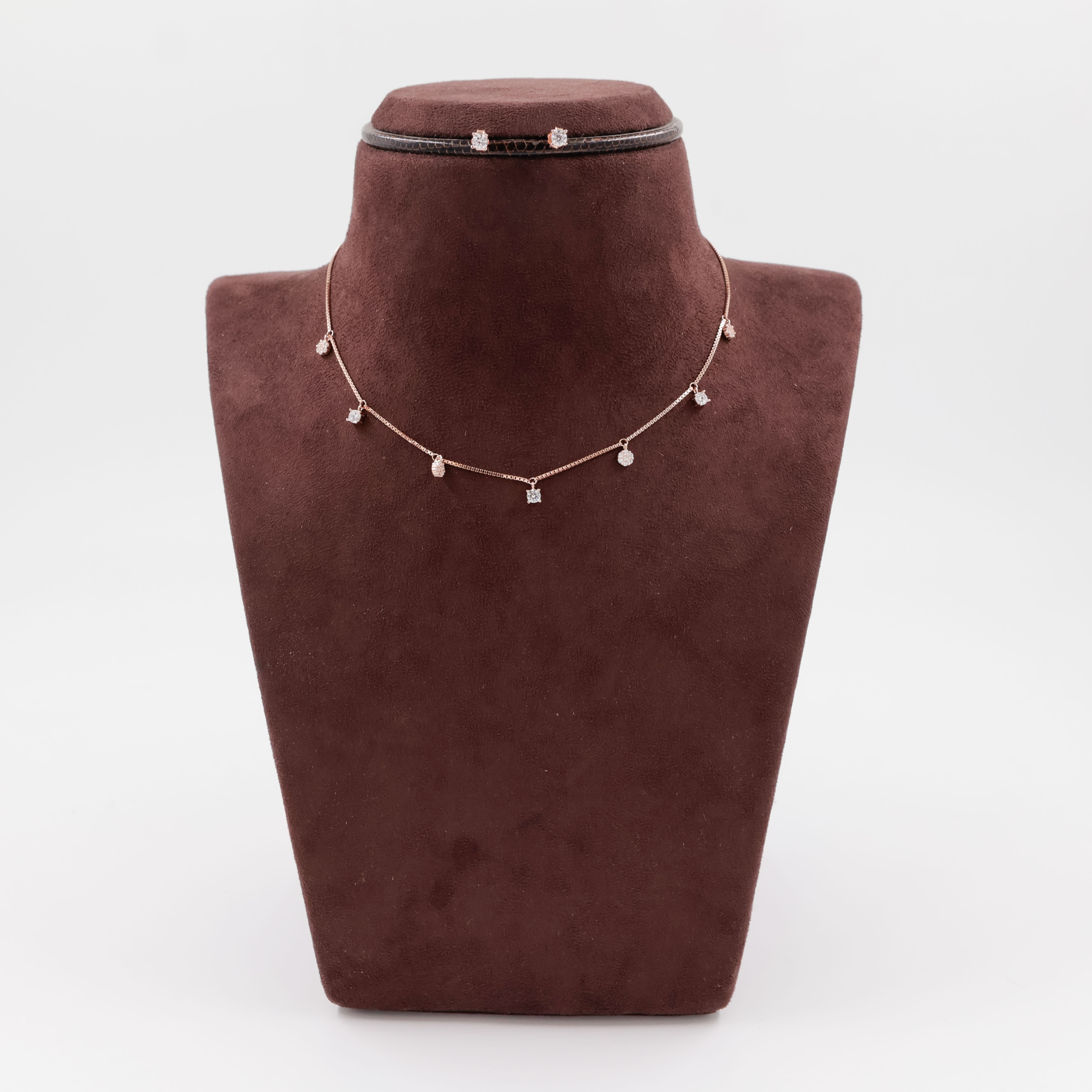 92.5 Silver Necklace Set - 