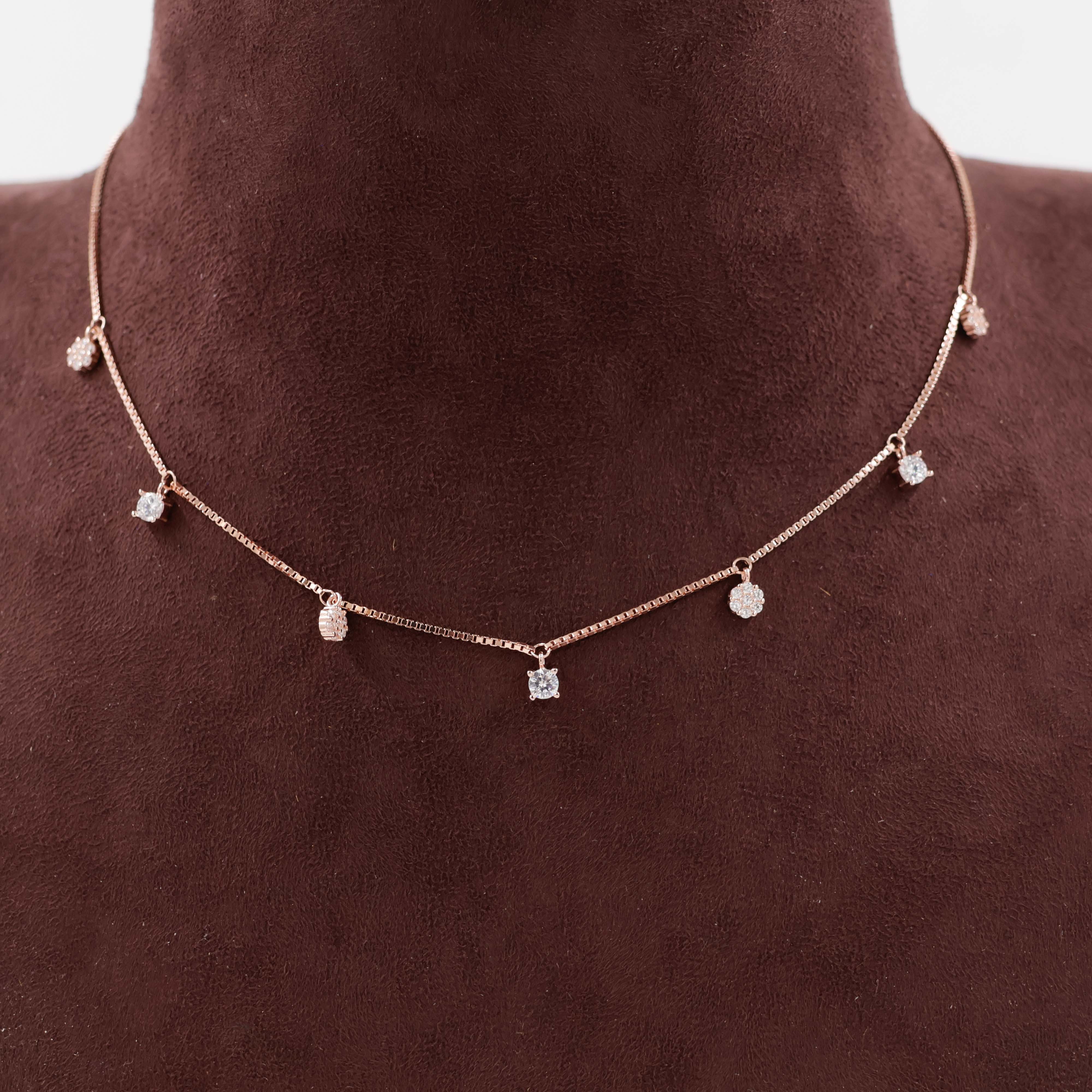 92.5 Silver Necklace Set - 