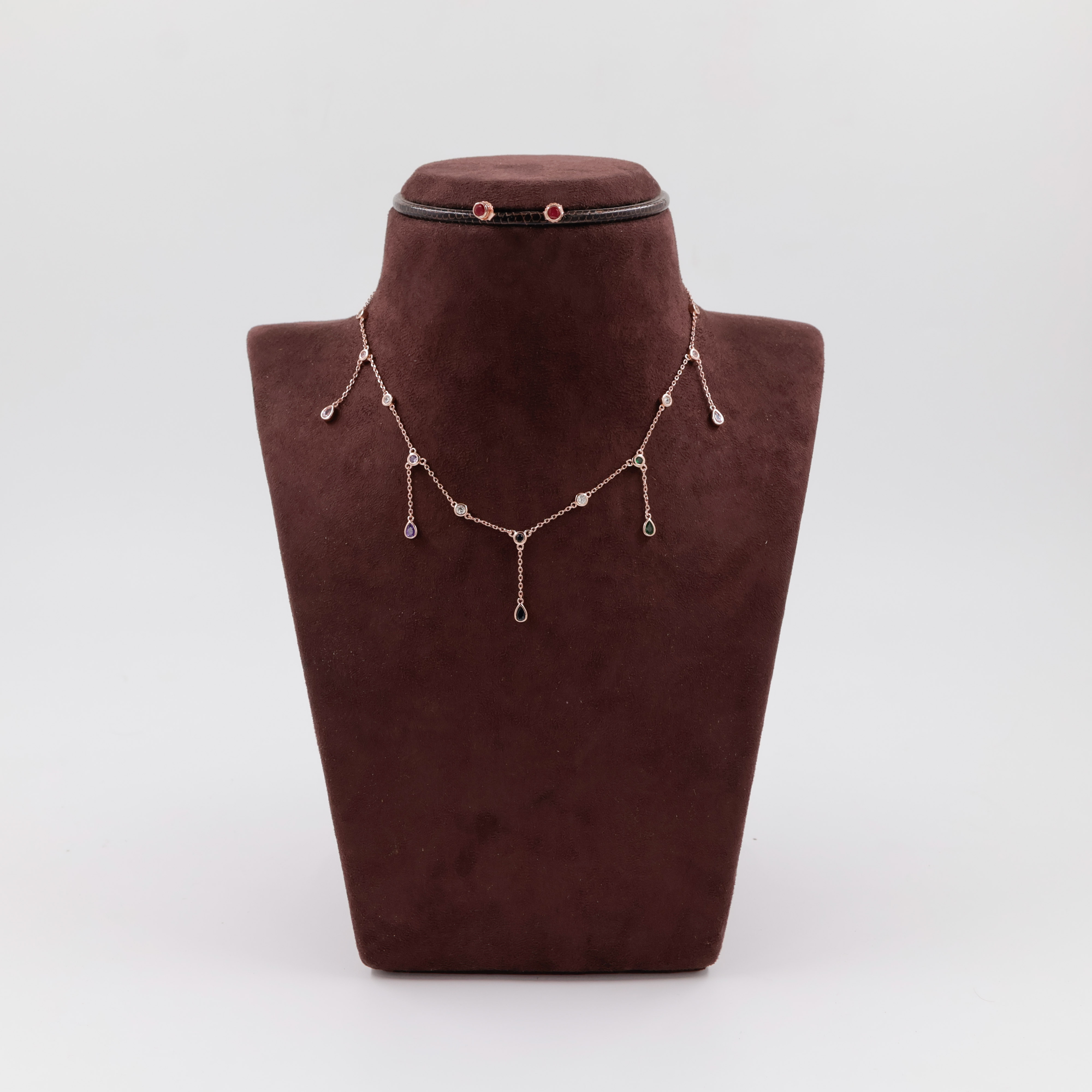 92.5 Silver Necklace Set - 