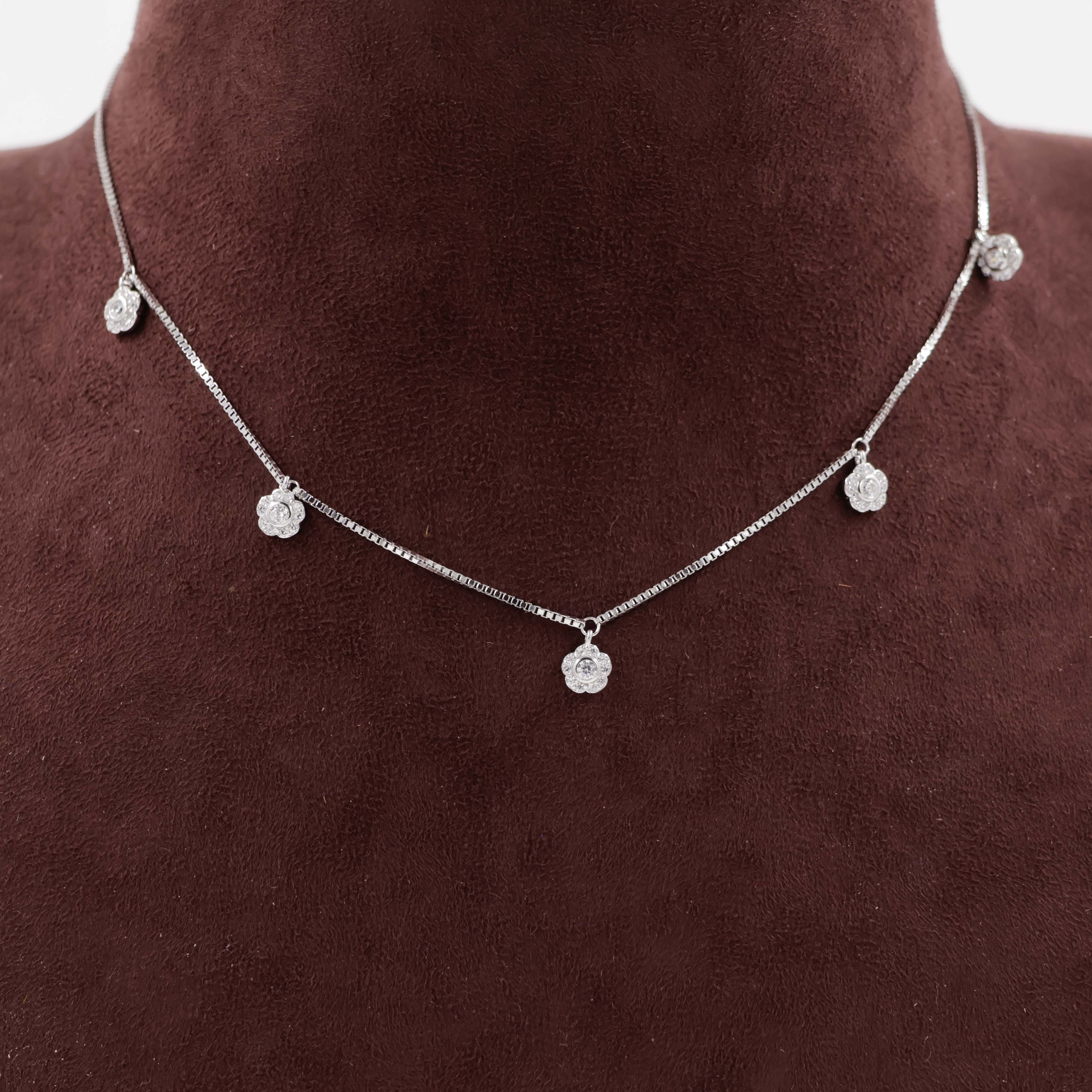 92.5 Silver Necklace Set - 
