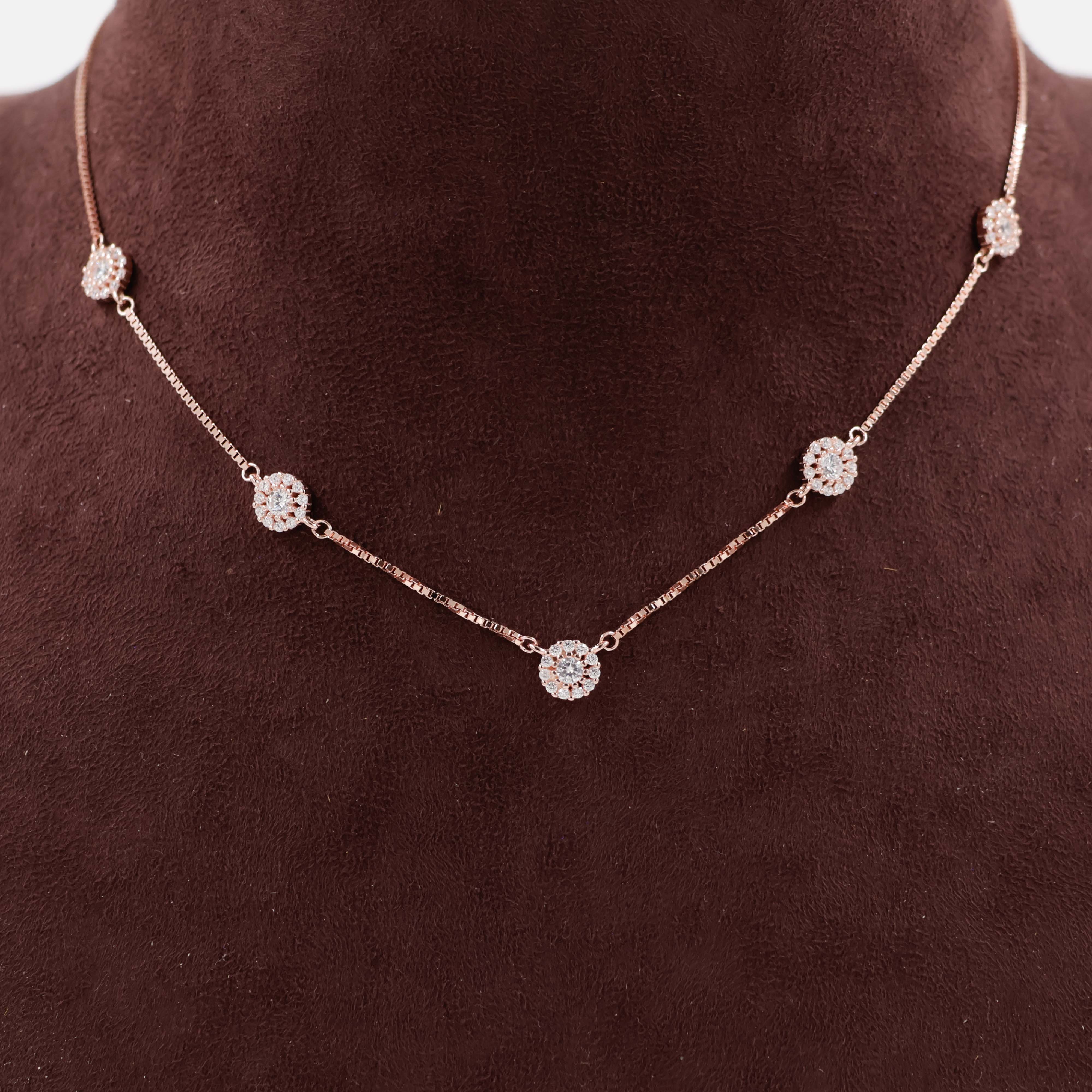 92.5 Silver Necklace Set - 