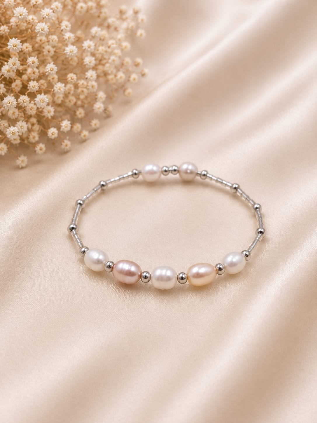 Shri Modi Jewellers - Pastel Pearl Elegance Bracelet for Women