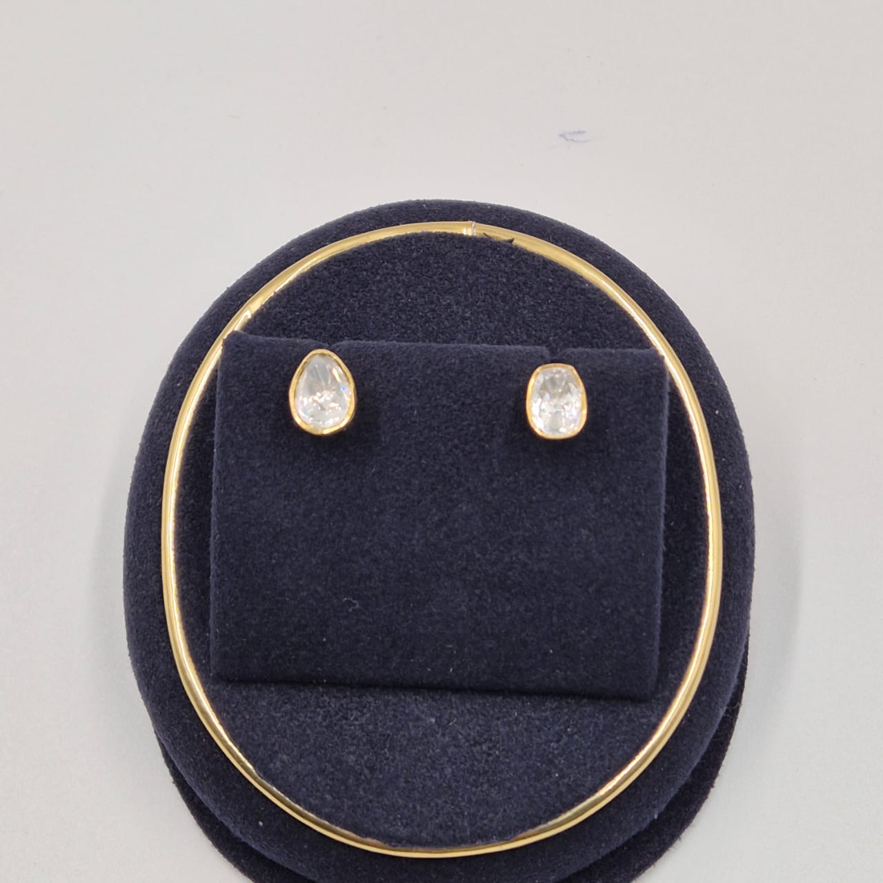 Teardrop Solitaire Stud Earrings