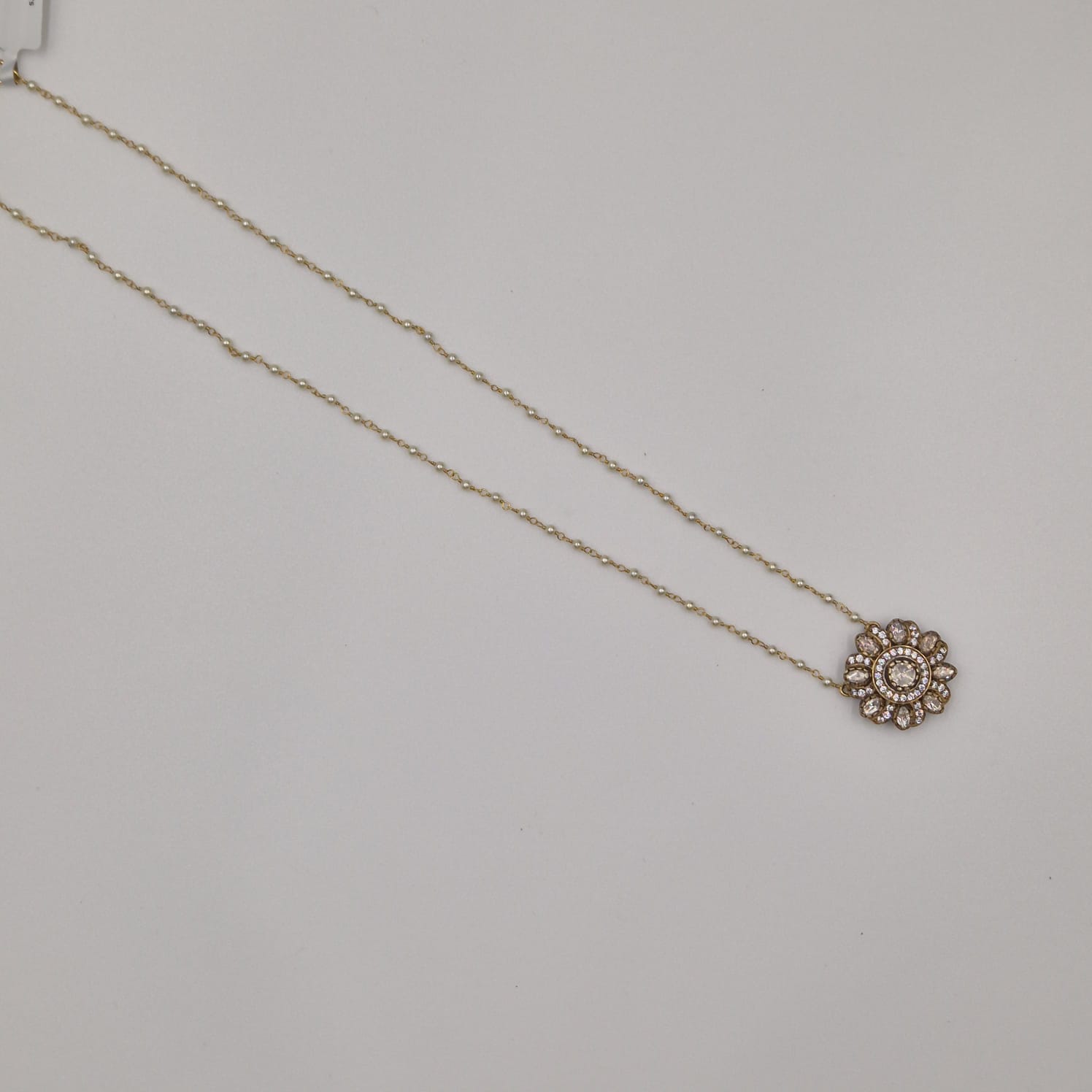 Classic Floral Charm Pendant Necklace