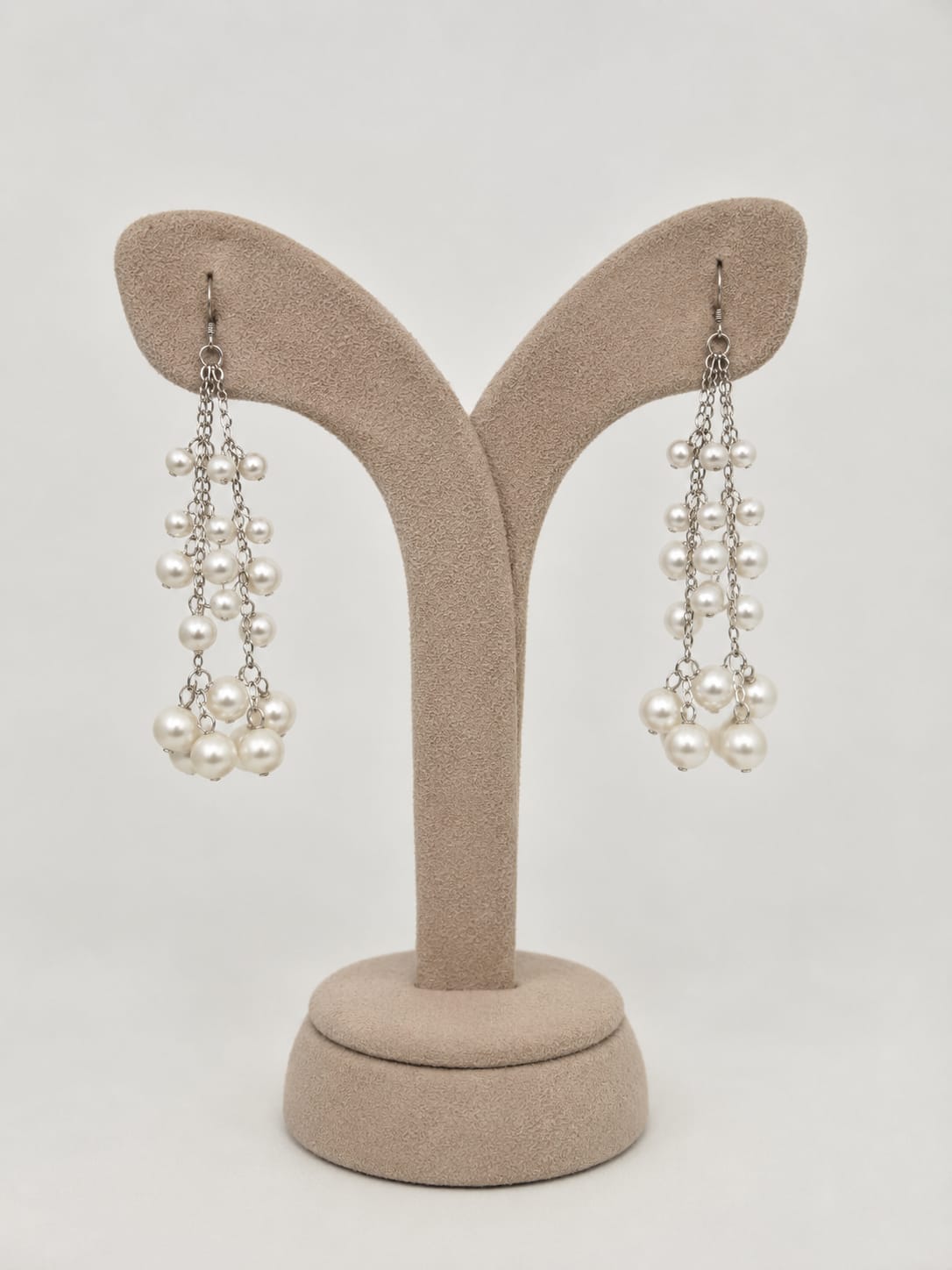 Pearl Cascade Chandelier Earrings