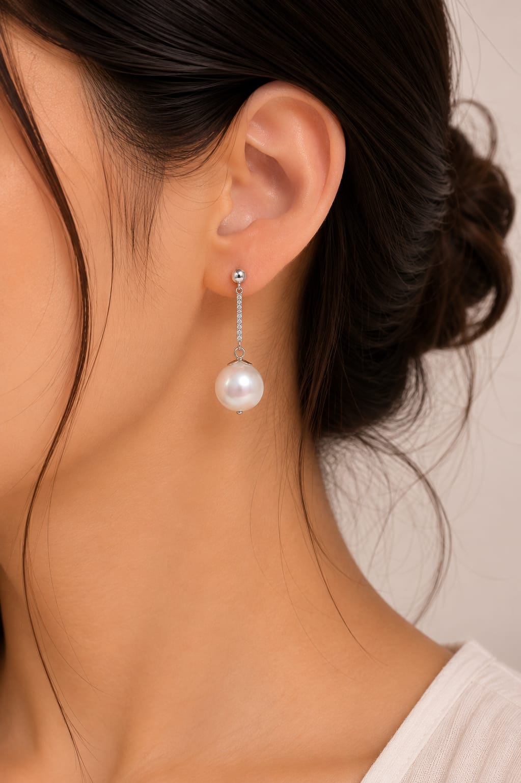Shri Modi Jewellers - Crystal Pearl Statement Drops