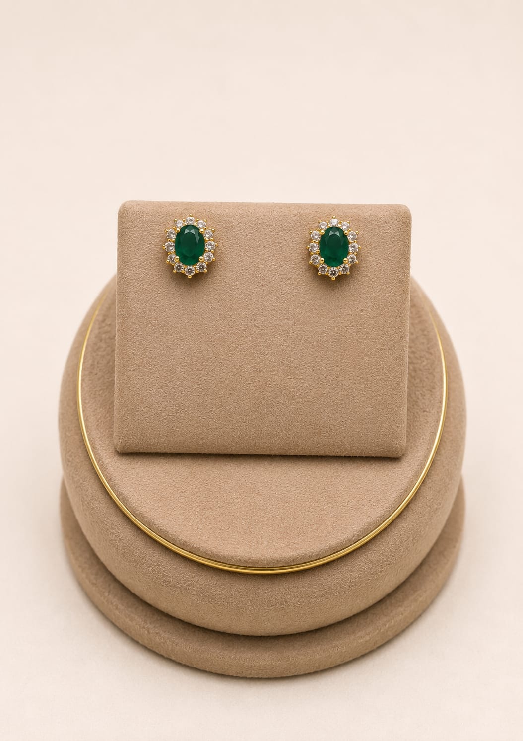Royal Ruby Trinity Stud Earrings
