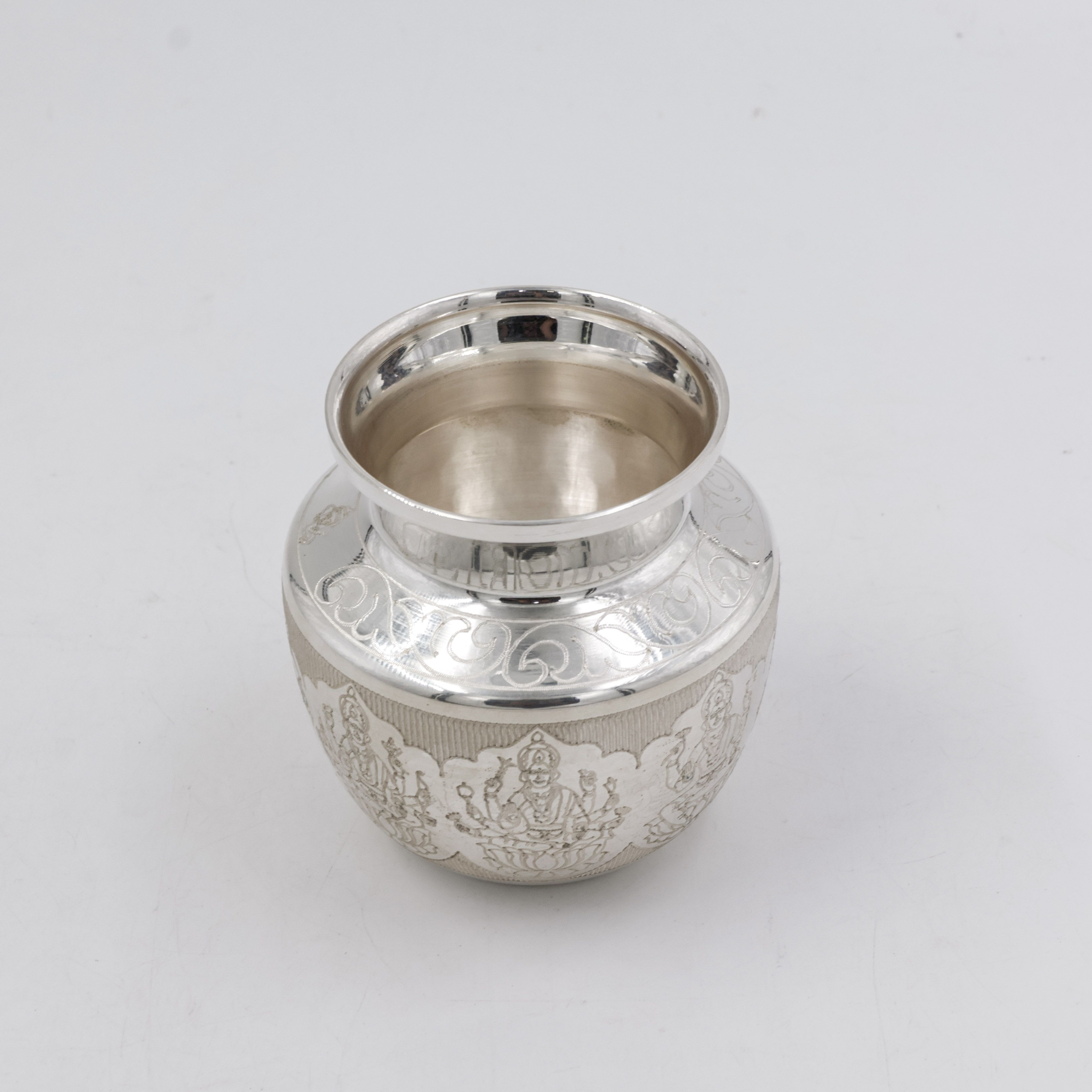 Silver Chembu With C-n-c Design And Engraving near me in Hyderabad