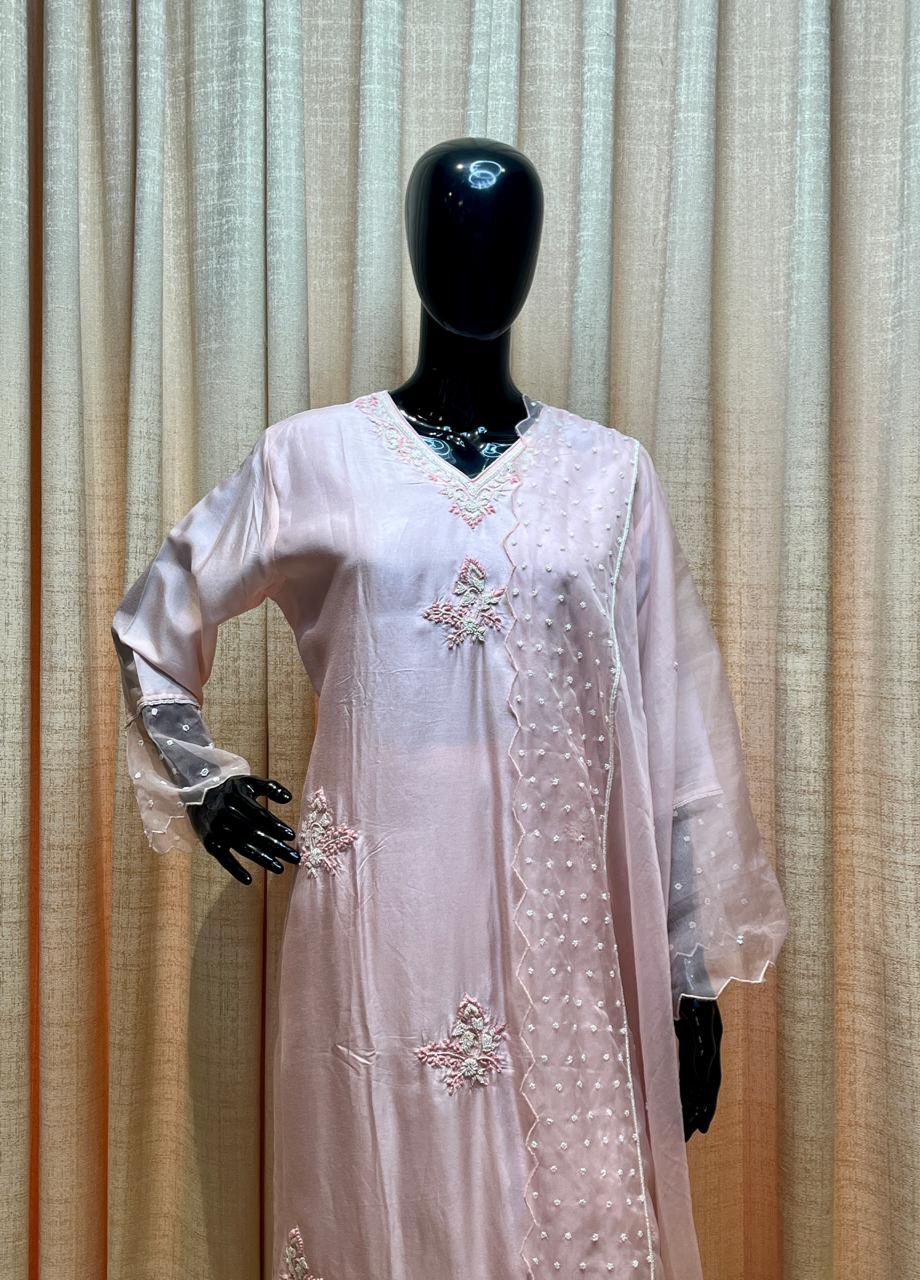 Baby Pink Suit Set - Women Suit Set