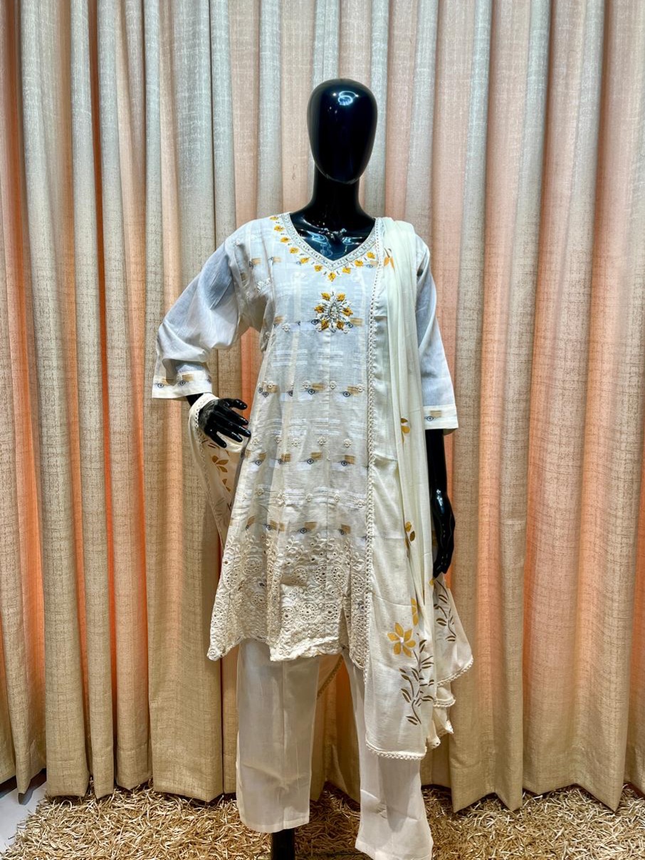 Off-White Suit Set - Women Suit Set