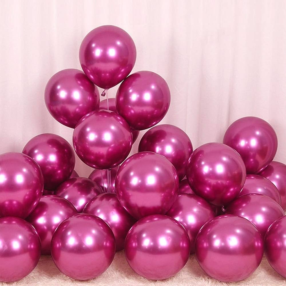 Party Shop - Chrome Balloons Pink