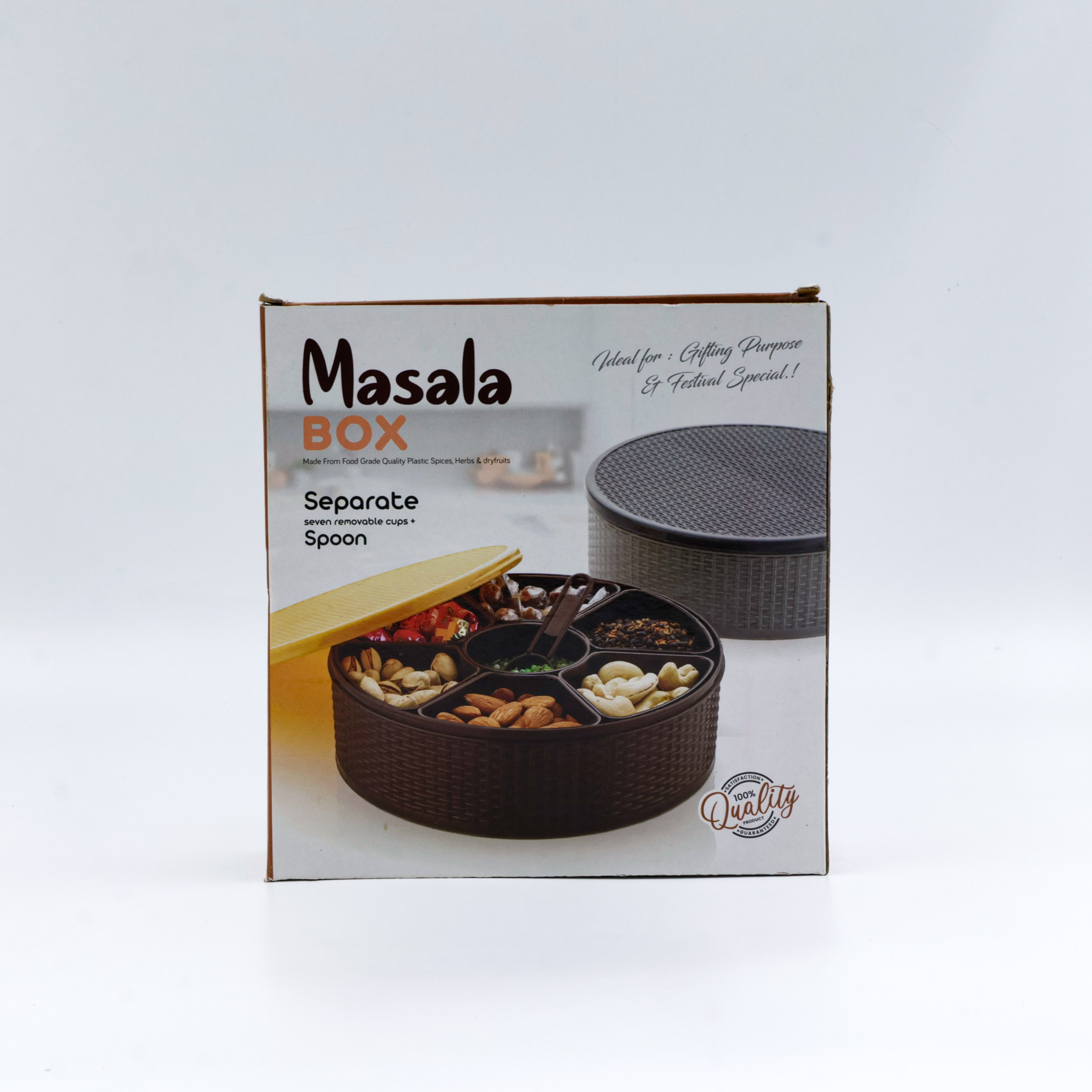 Pragati Agencies - Home kitchen Round Masala Box Big