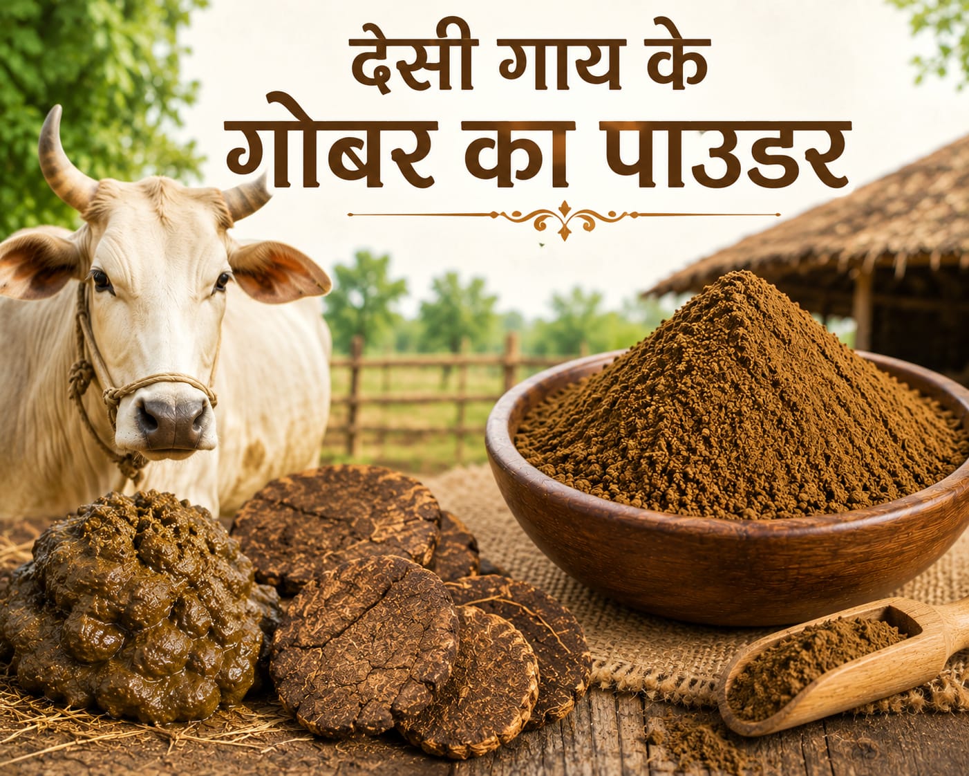 Desi Cow Dung Powder
