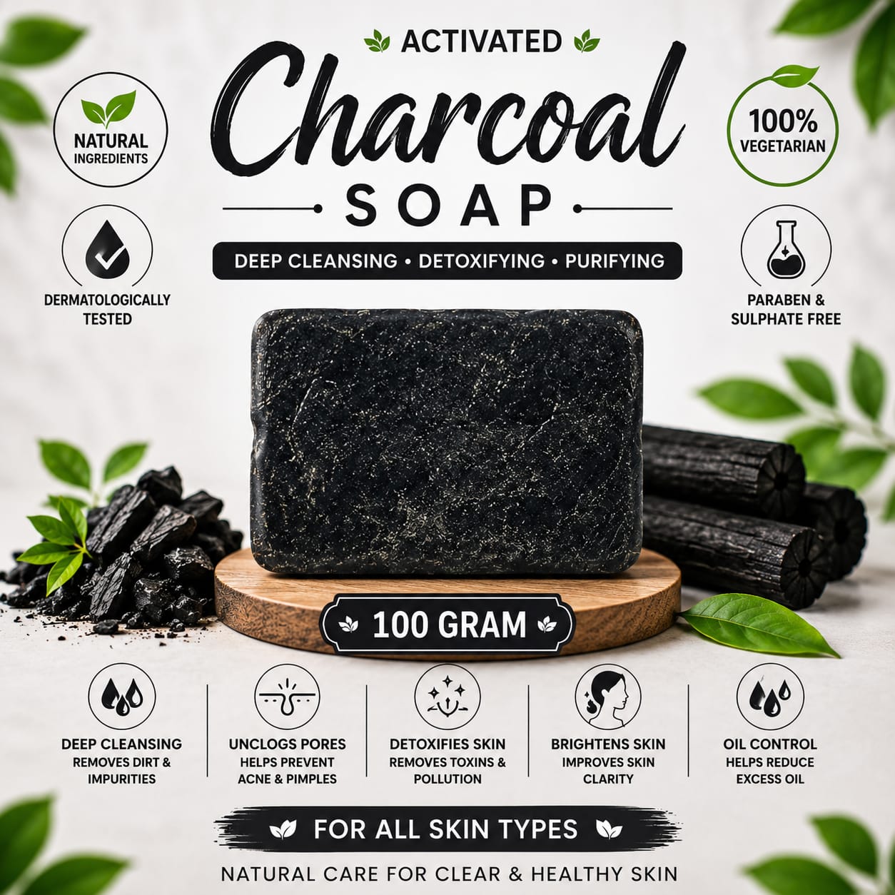 Prakritik Sampada - Charcoal Soap