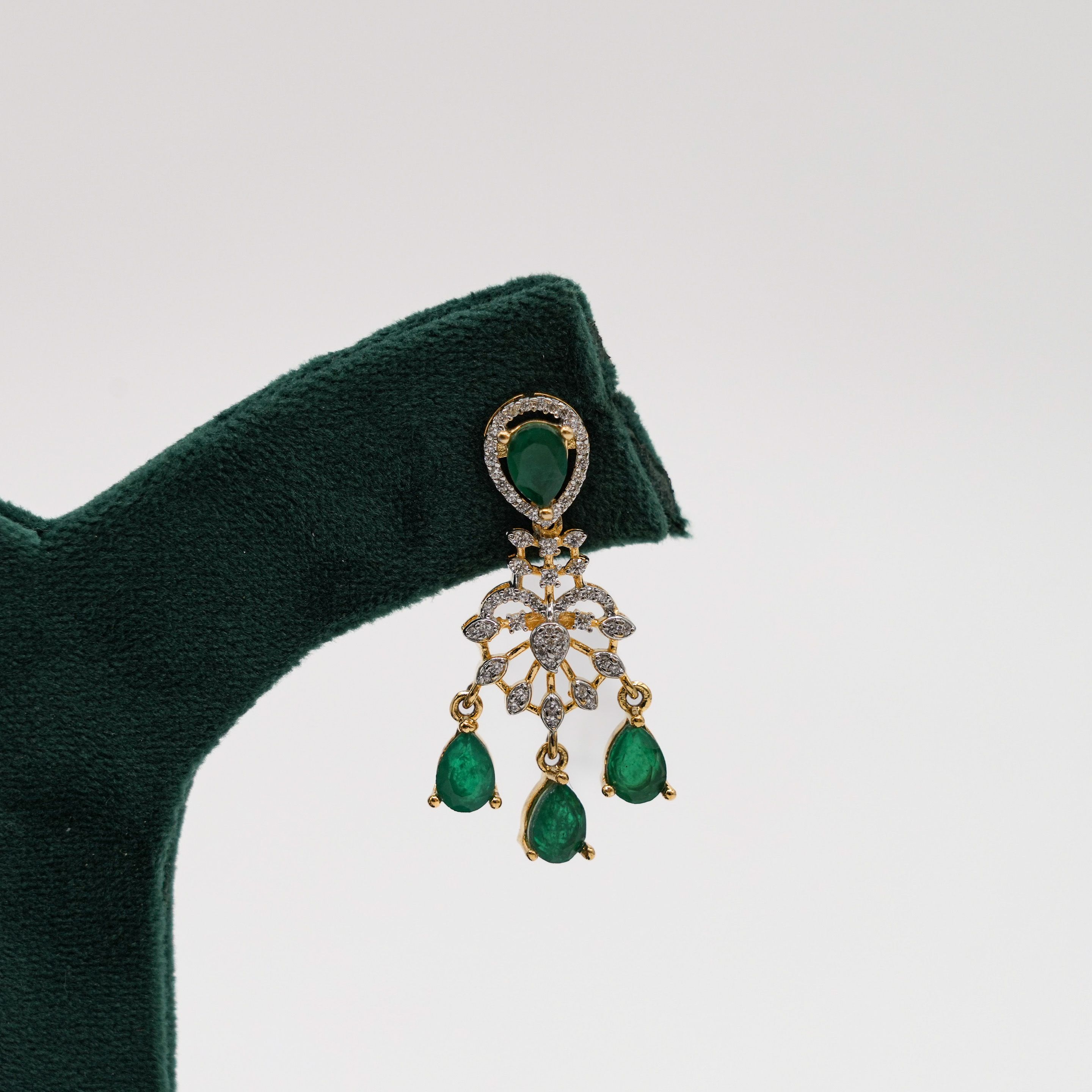 Raag Silver Jewellery - Stone Drop Earrings