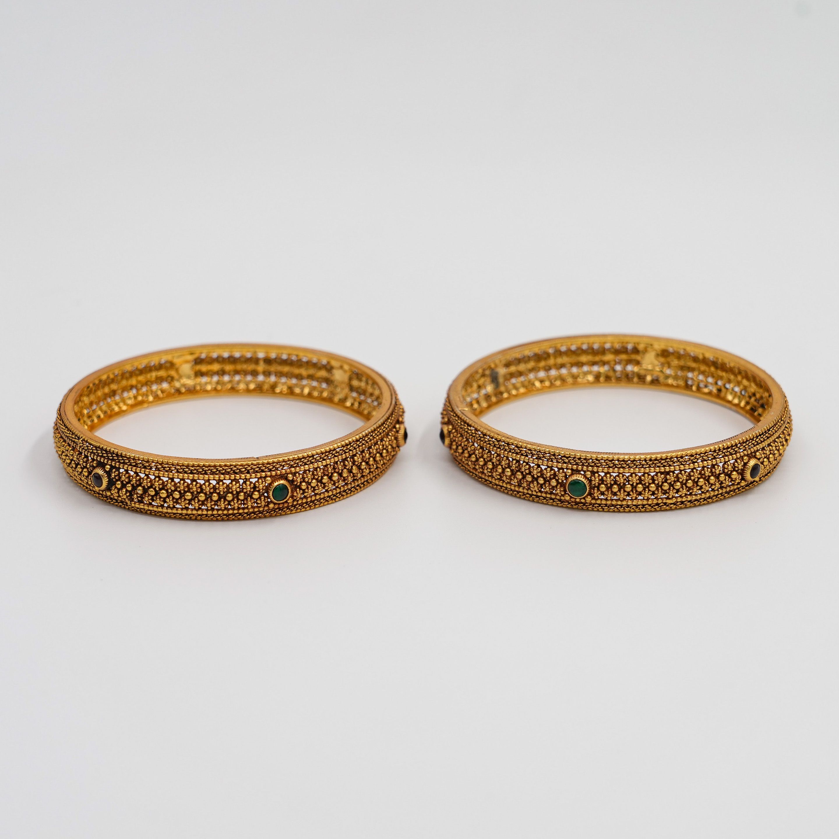 Raag Silver Jewellery - Gold Bangle Set