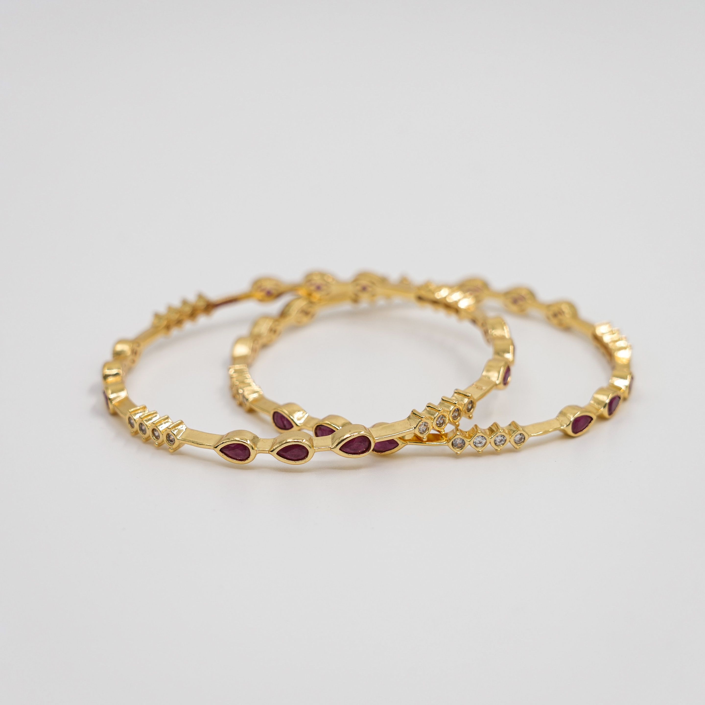 Raag Silver Jewellery - Gold Bangle Set