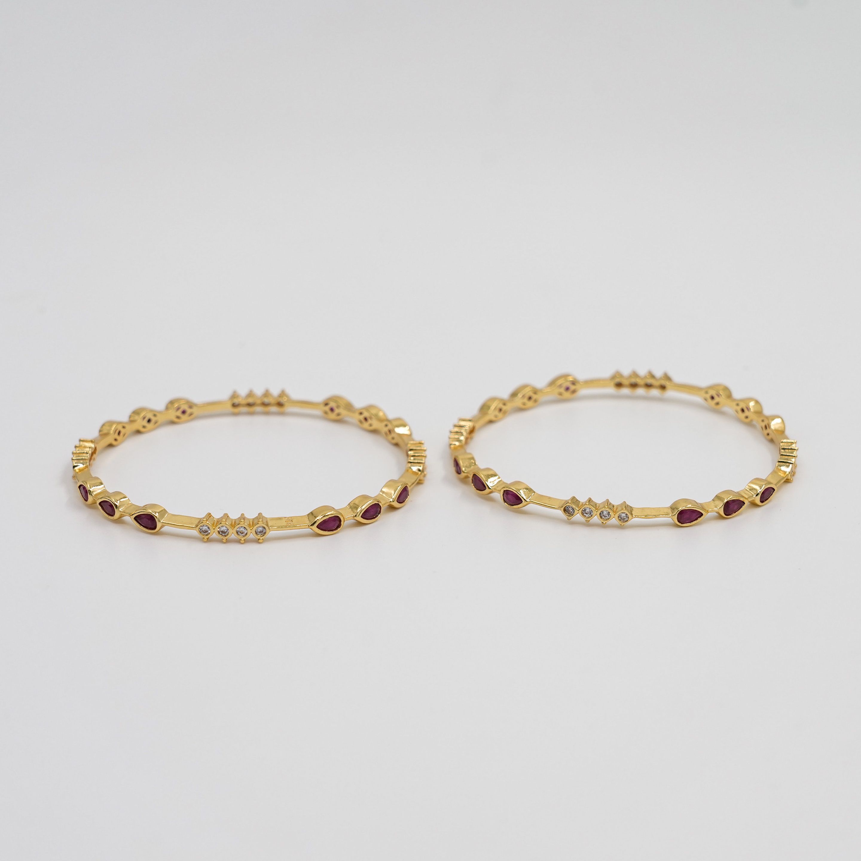 Raag Silver Jewellery - Gold Bangle Set