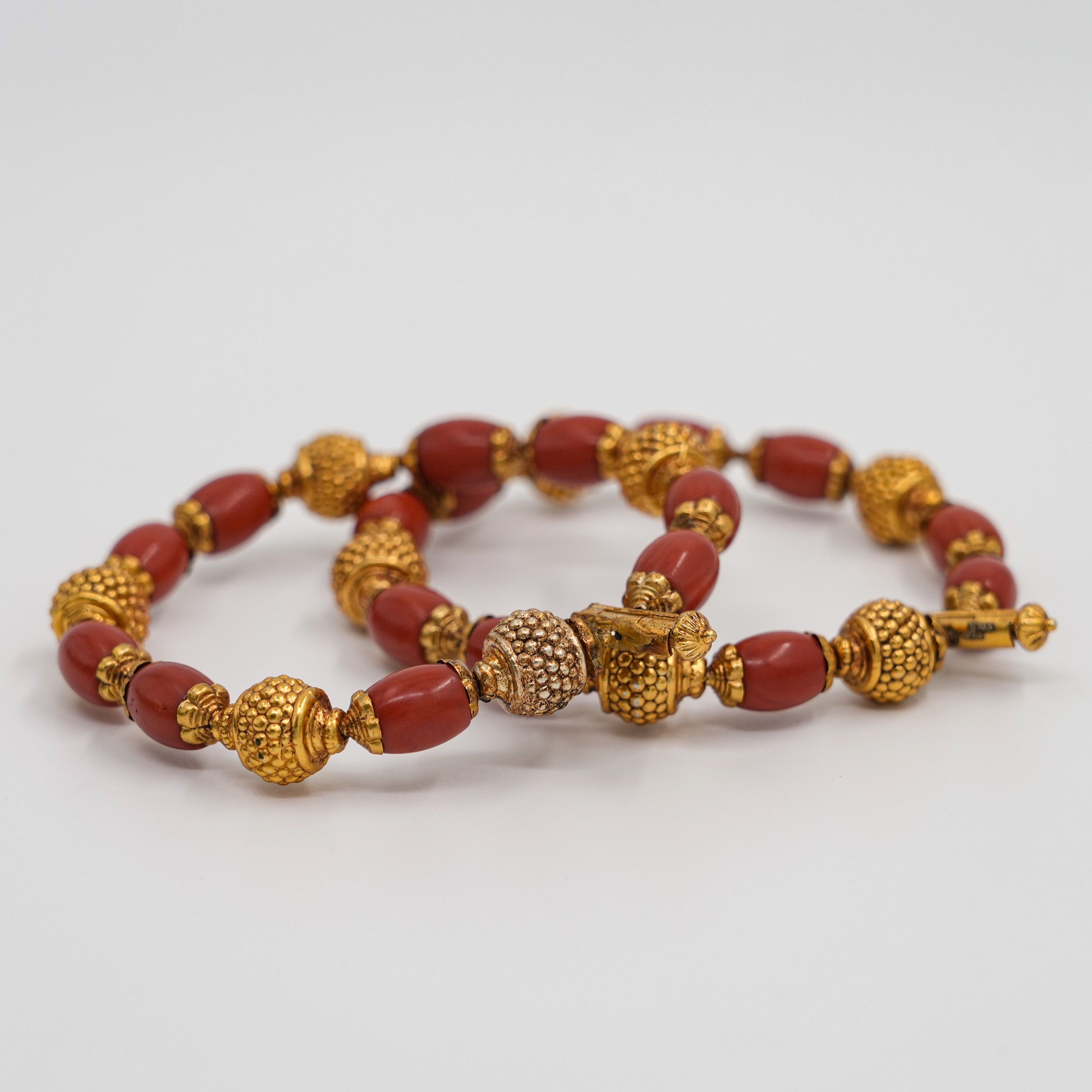 Raag Silver Jewellery - Coral Bead Bracelet
