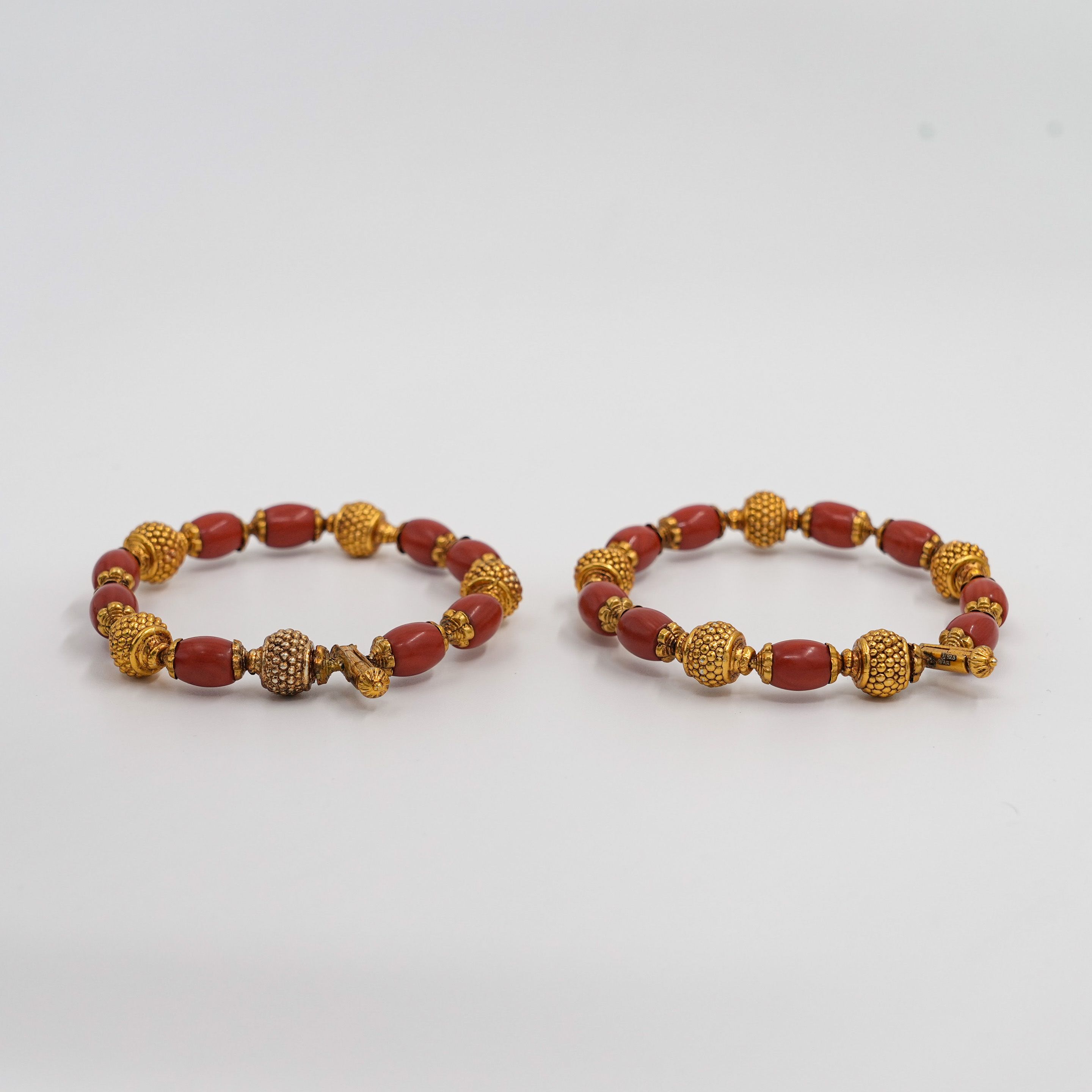 Raag Silver Jewellery - Coral Bead Bracelet