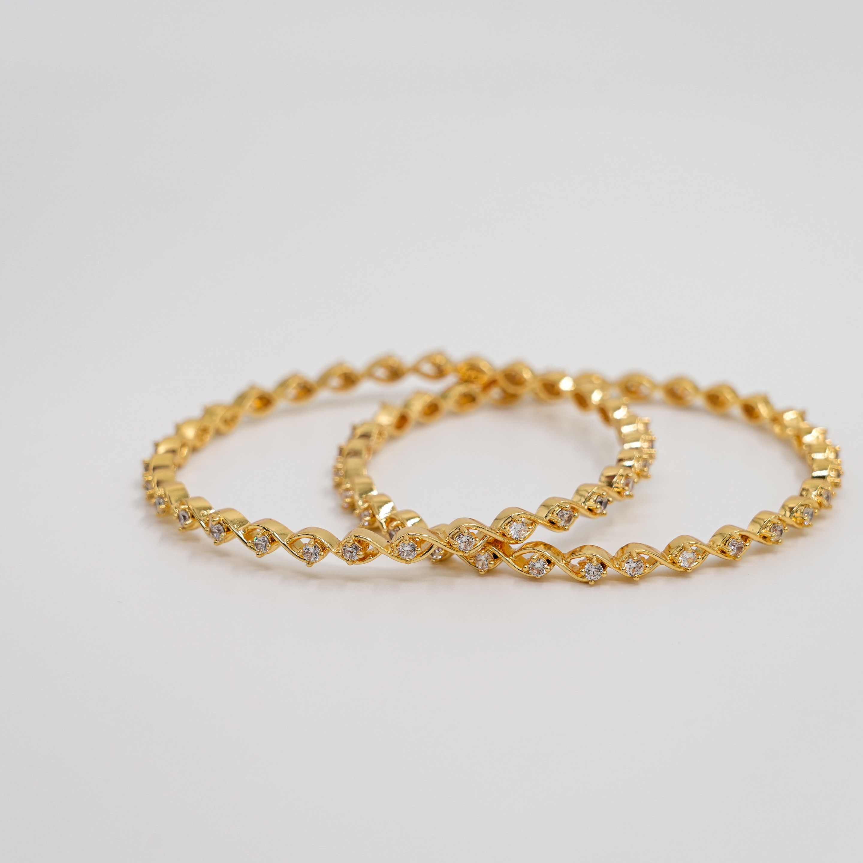 Raag Silver Jewellery - Gold Bangle Set
